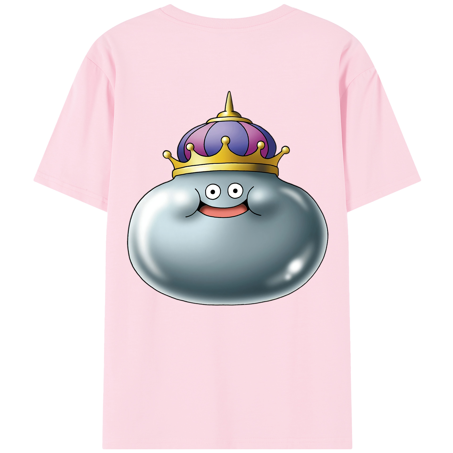 （画像用） ドラゴンクエスト Doragon Kuesuto Dragon Quest 綿100％半袖Tシャツ（背面プリント）