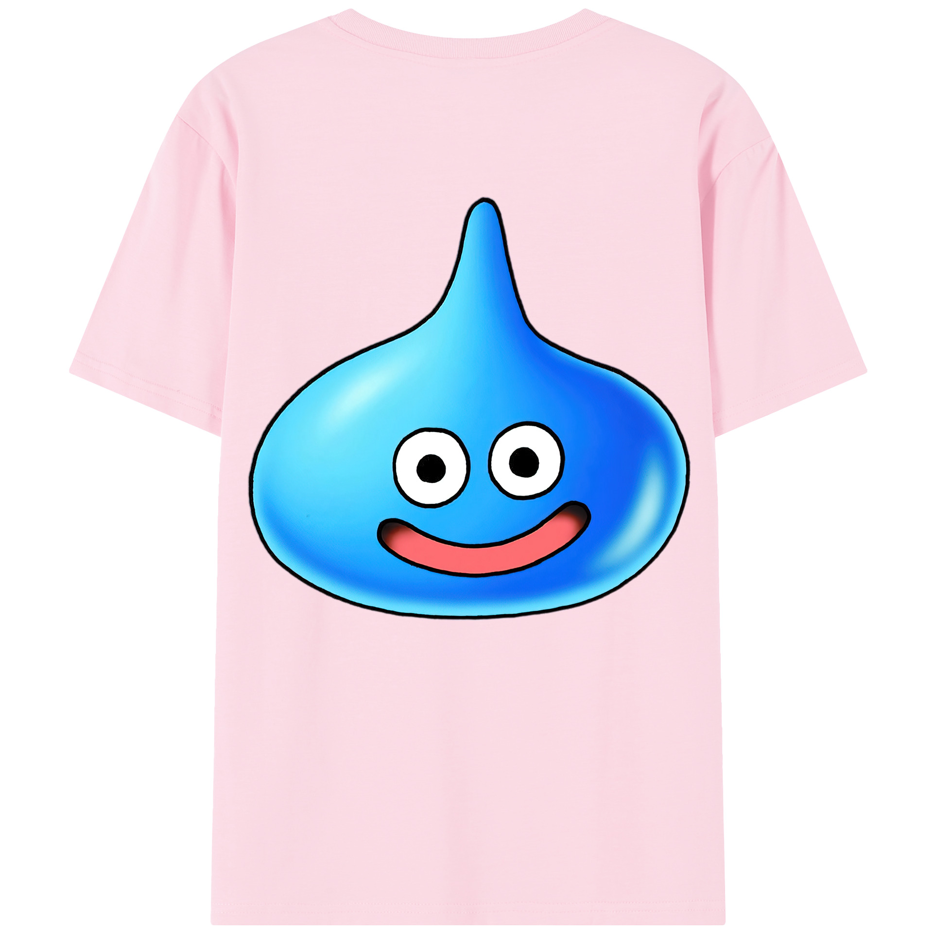 （画像用） ドラゴンクエスト Doragon Kuesuto Dragon Quest 綿100％半袖Tシャツ（背面プリント）