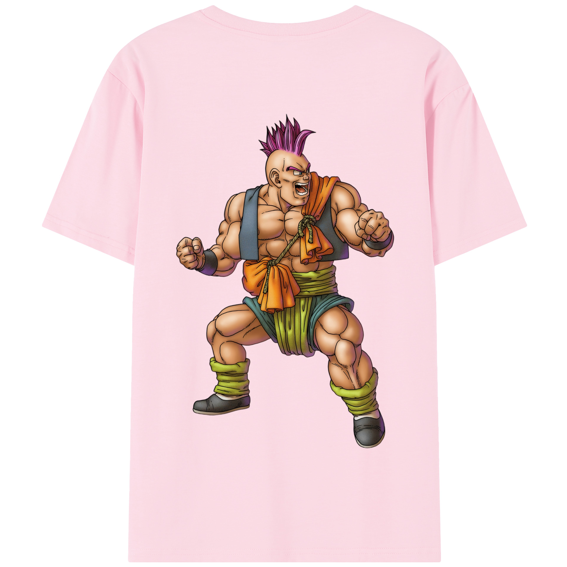 （画像用） ドラゴンクエスト Doragon Kuesuto Dragon Quest 綿100％半袖Tシャツ（背面プリント）