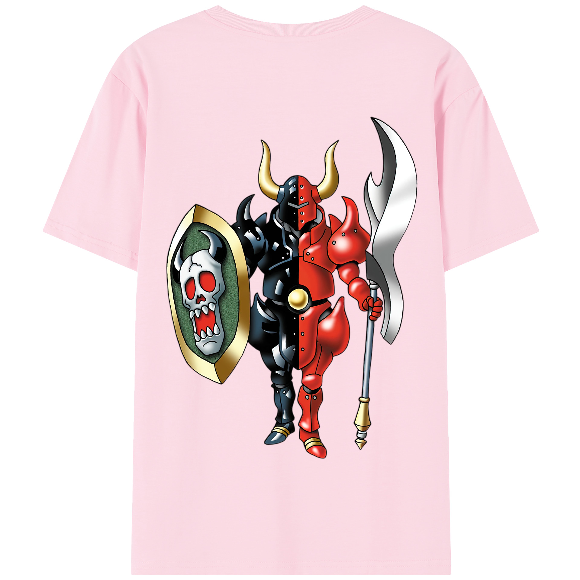 （画像用） ドラゴンクエスト Doragon Kuesuto Dragon Quest 綿100％半袖Tシャツ（背面プリント）