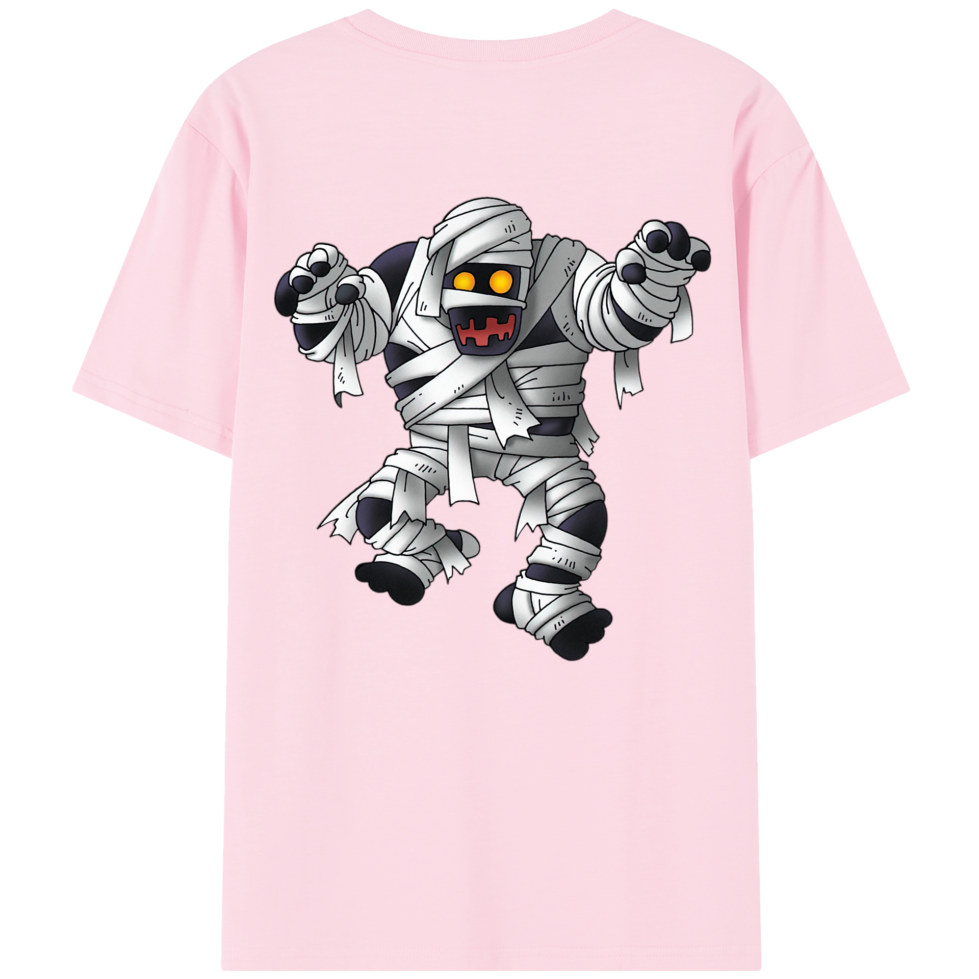 （画像用） ドラゴンクエスト Doragon Kuesuto Dragon Quest 綿100％半袖Tシャツ（背面プリント）