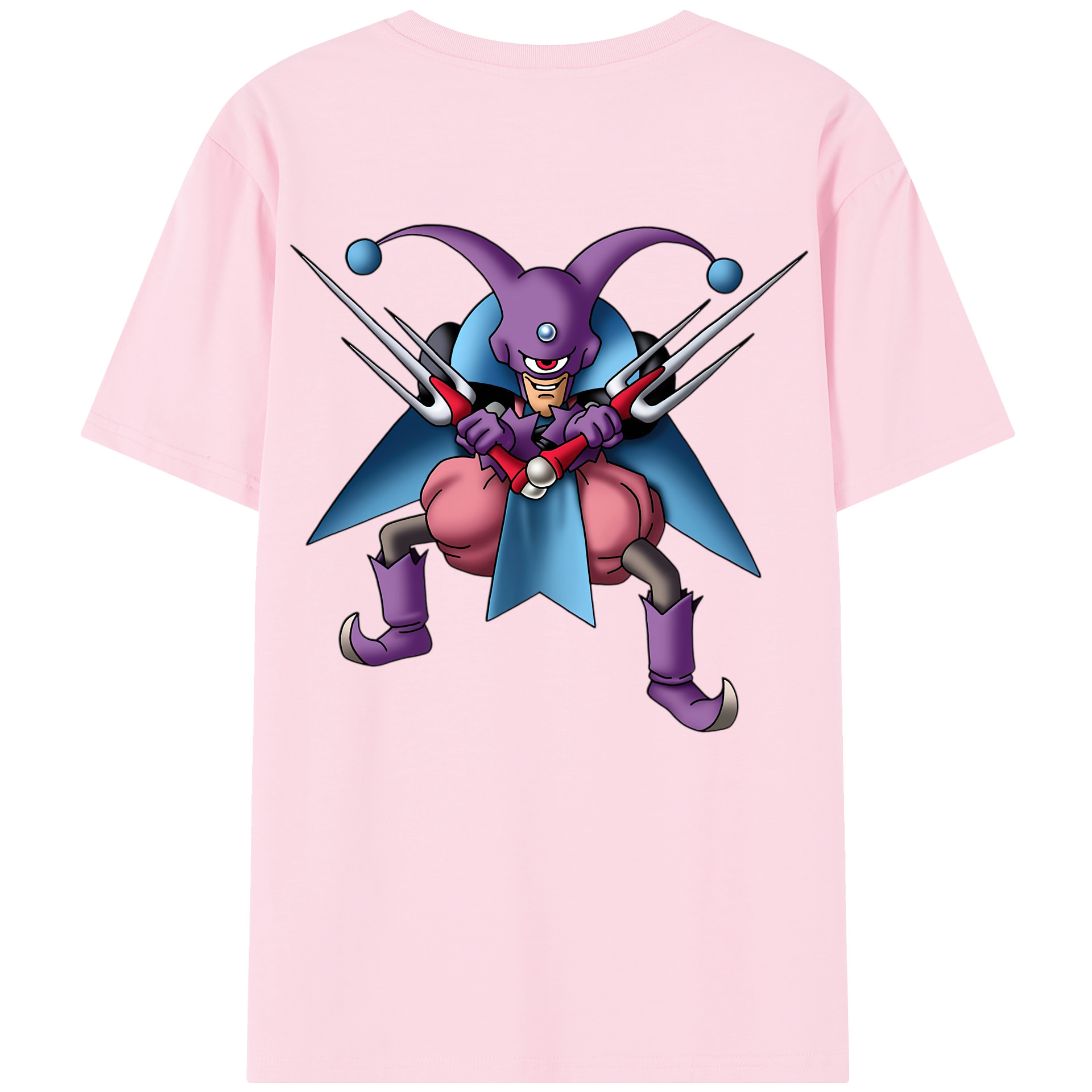 （画像用） ドラゴンクエスト Doragon Kuesuto Dragon Quest 綿100％半袖Tシャツ（背面プリント）