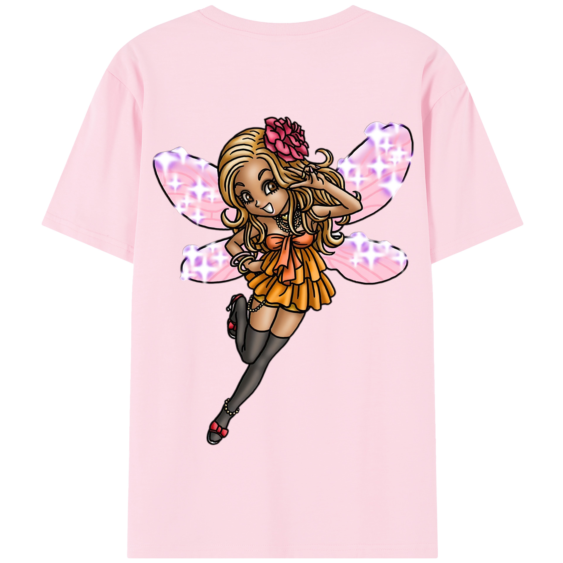（画像用） ドラゴンクエスト Doragon Kuesuto Dragon Quest 綿100％半袖Tシャツ（背面プリント）