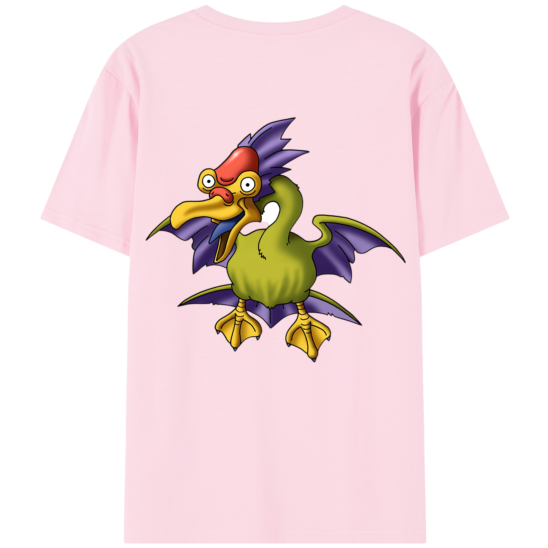 （画像用） ドラゴンクエスト Doragon Kuesuto Dragon Quest 綿100％半袖Tシャツ（背面プリント）