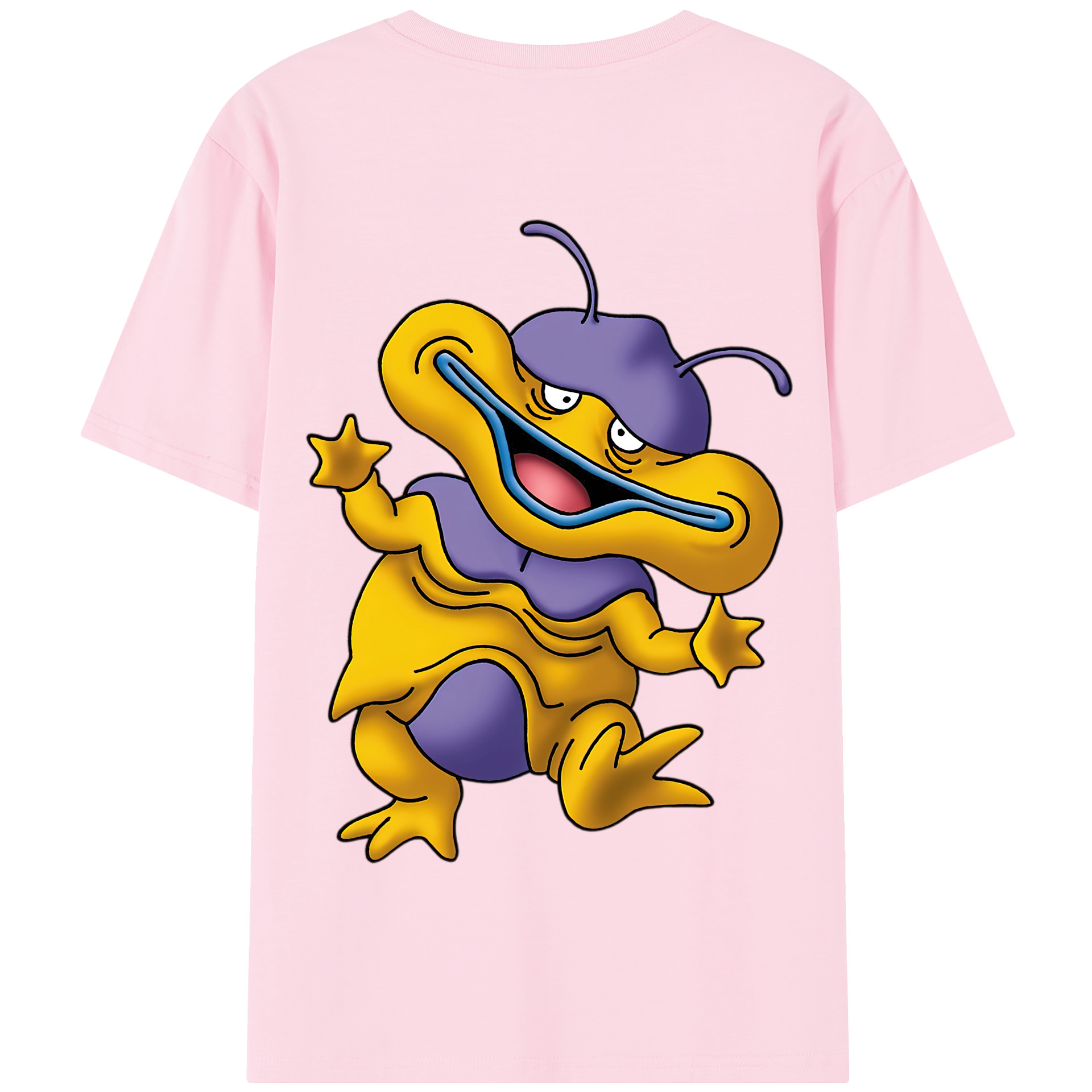 （画像用） ドラゴンクエスト Doragon Kuesuto Dragon Quest 綿100％半袖Tシャツ（背面プリント）