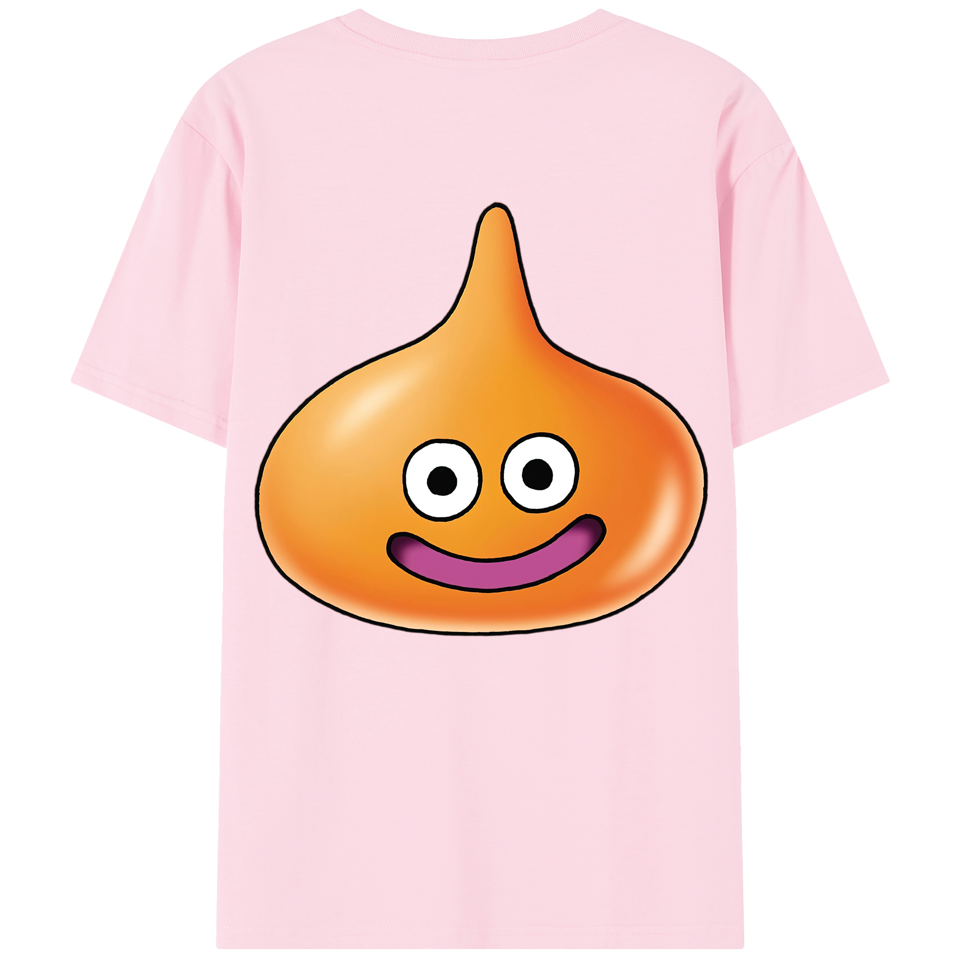 （画像用） ドラゴンクエスト Doragon Kuesuto Dragon Quest 綿100％半袖Tシャツ（背面プリント）
