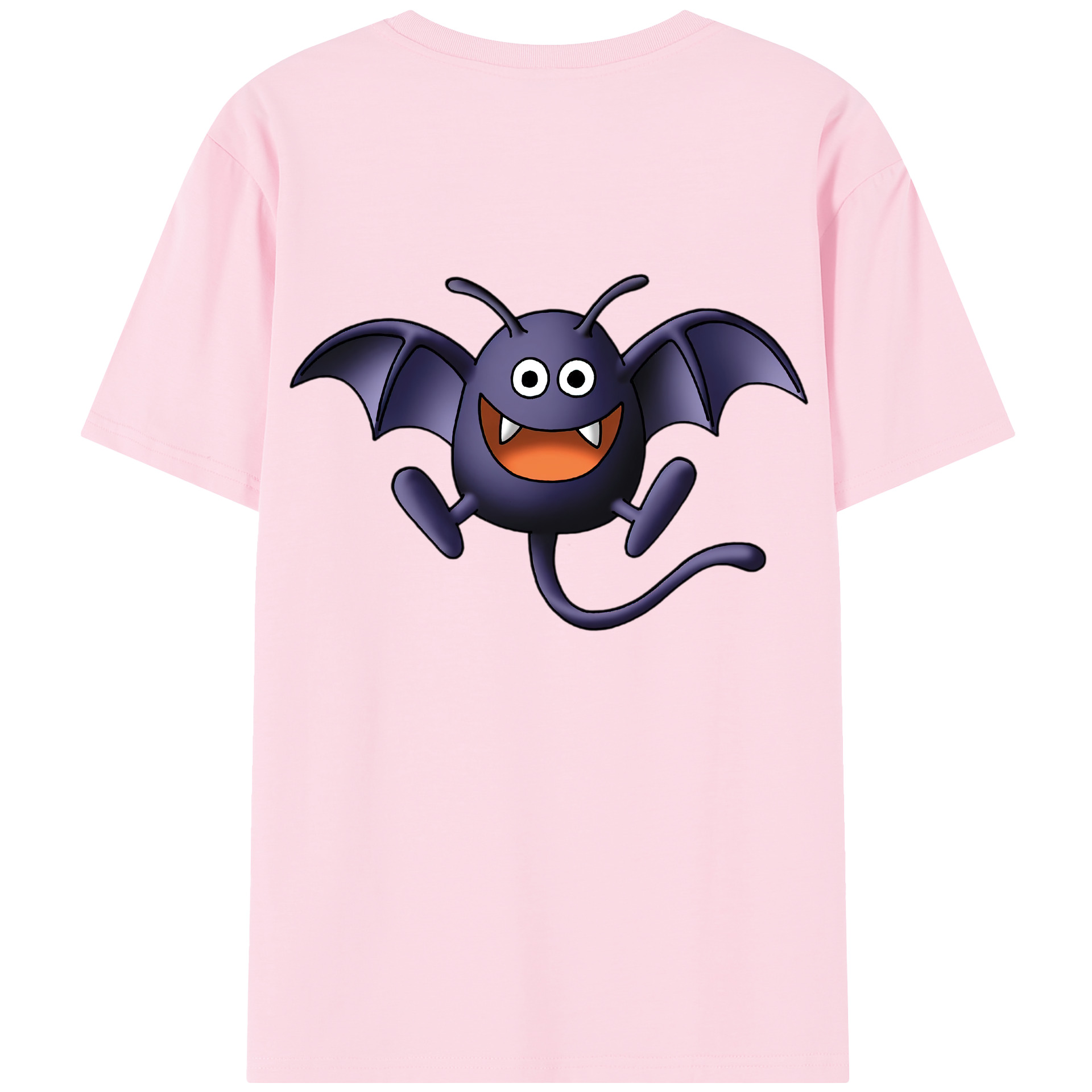 （画像用） ドラゴンクエスト Doragon Kuesuto Dragon Quest 綿100％半袖Tシャツ（背面プリント）