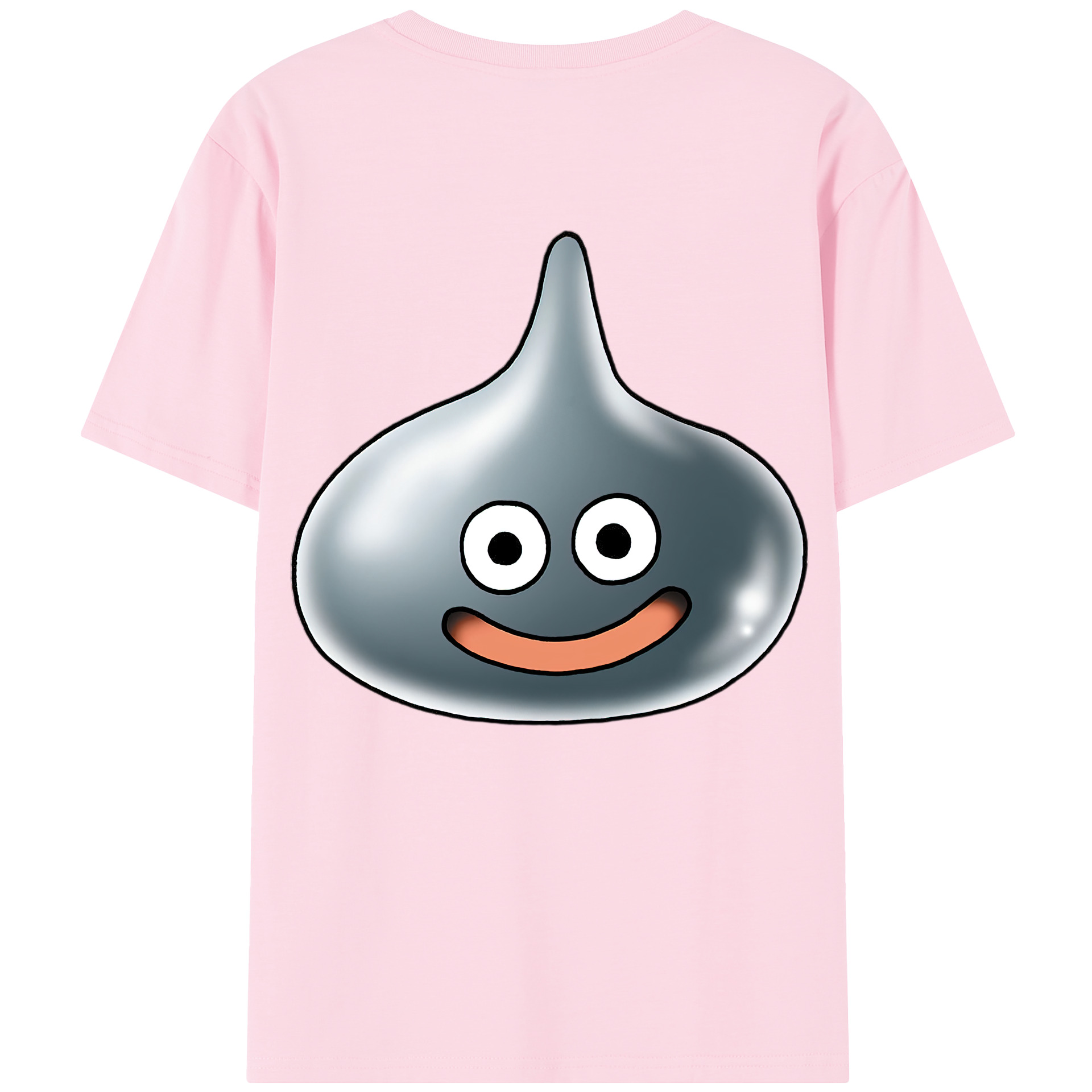 （画像用） ドラゴンクエスト Doragon Kuesuto Dragon Quest 綿100％半袖Tシャツ（背面プリント）