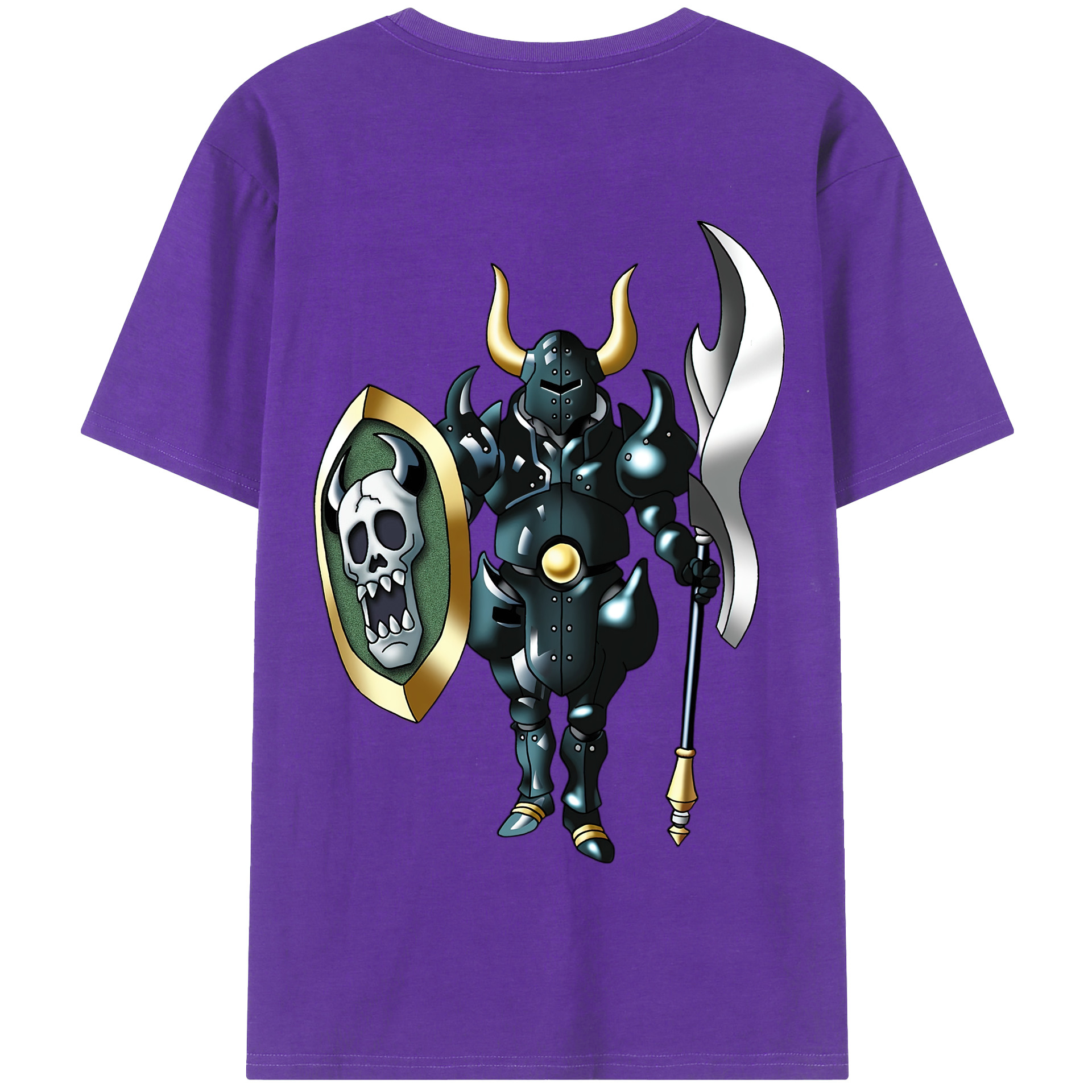 （画像用） ドラゴンクエスト Doragon Kuesuto Dragon Quest 綿100％半袖Tシャツ（背面プリント）