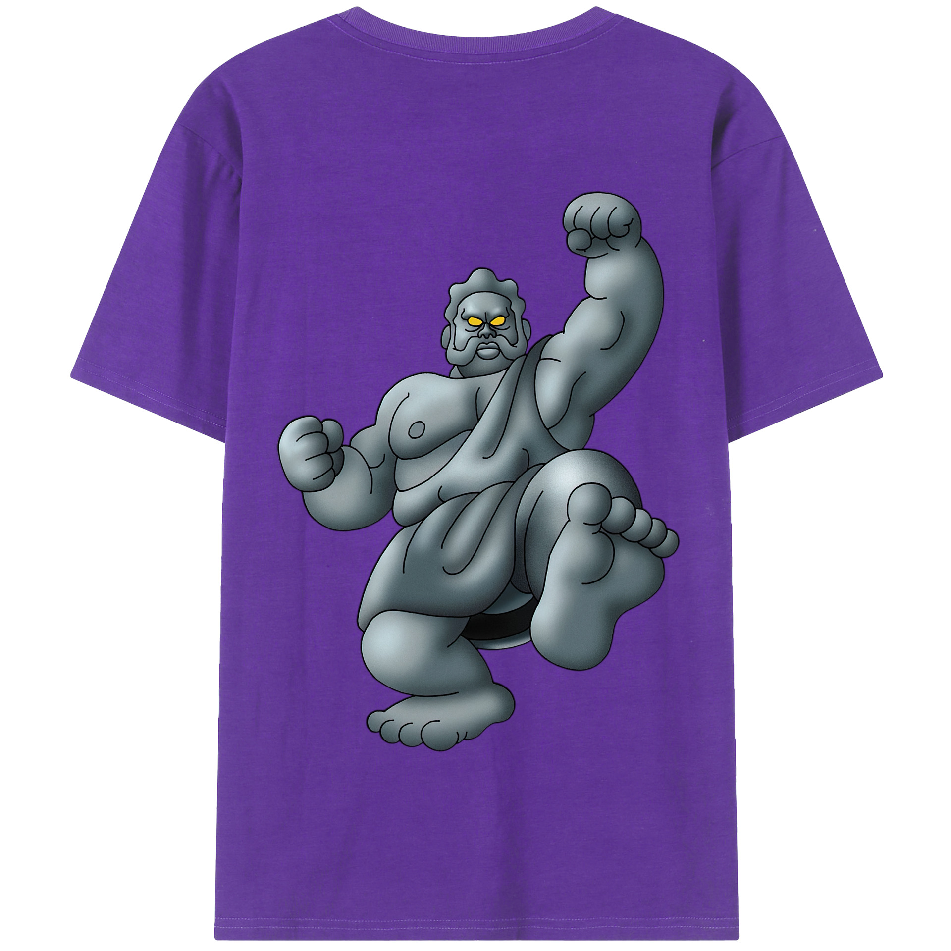 （画像用） ドラゴンクエスト Doragon Kuesuto Dragon Quest 綿100％半袖Tシャツ（背面プリント）