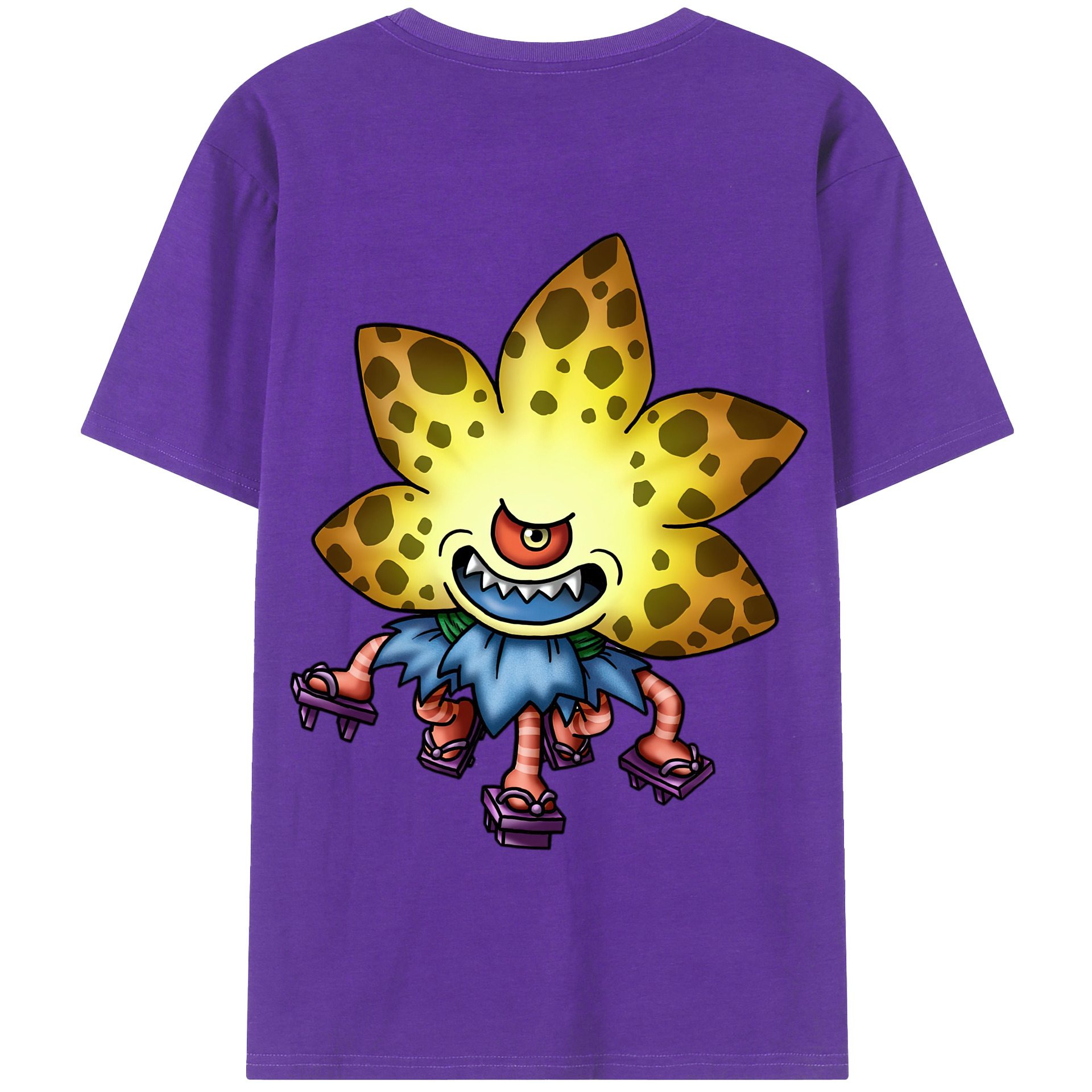 （画像用） ドラゴンクエスト Doragon Kuesuto Dragon Quest 綿100％半袖Tシャツ（背面プリント）