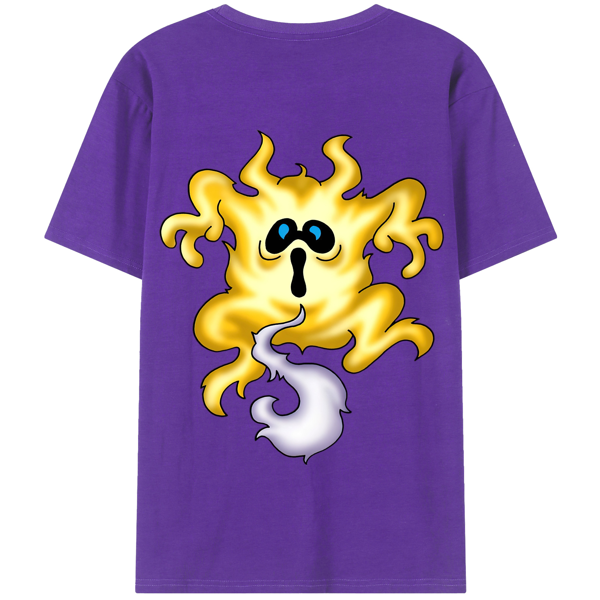 （画像用） ドラゴンクエスト Doragon Kuesuto Dragon Quest 綿100％半袖Tシャツ（背面プリント）