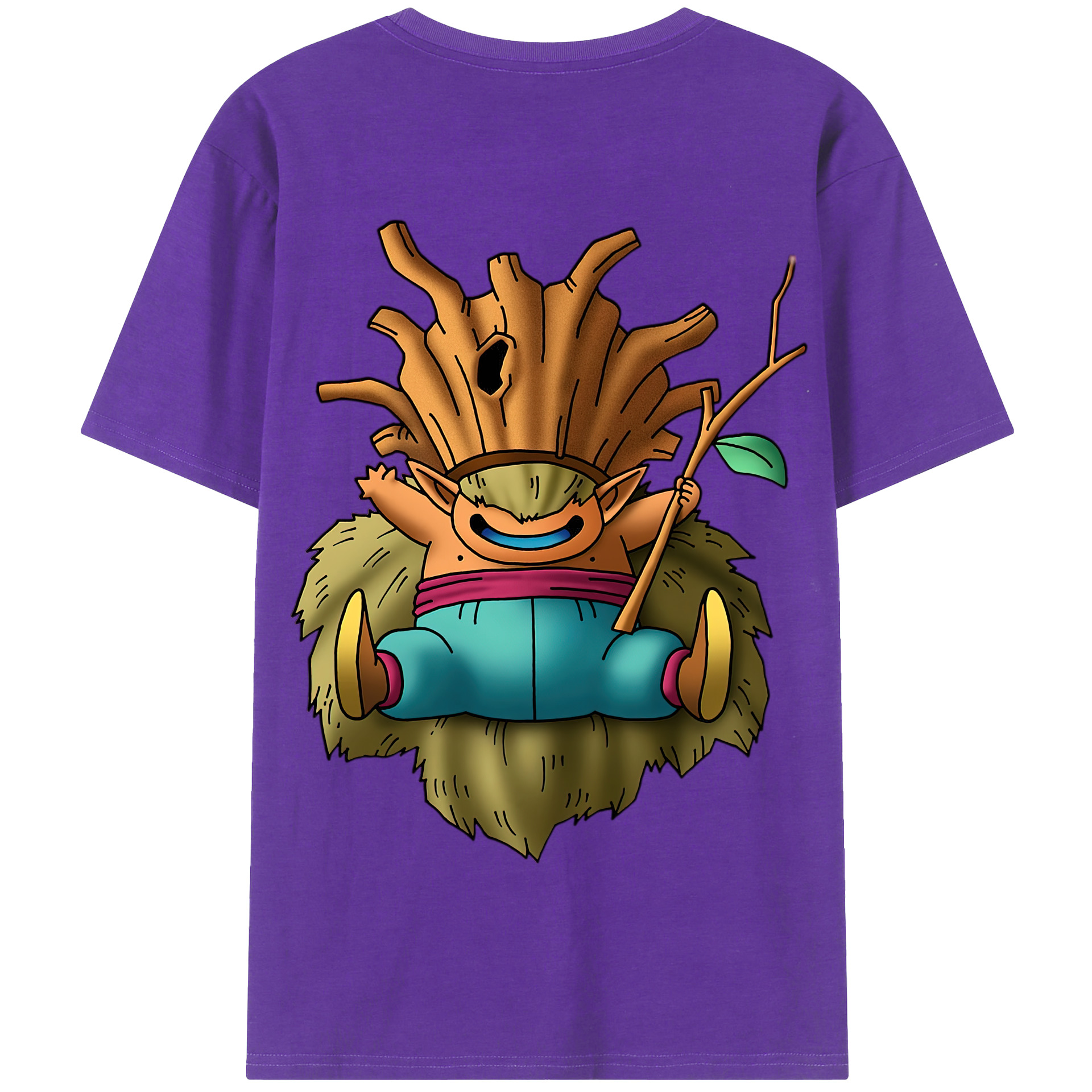 （画像用） ドラゴンクエスト Doragon Kuesuto Dragon Quest 綿100％半袖Tシャツ（背面プリント）