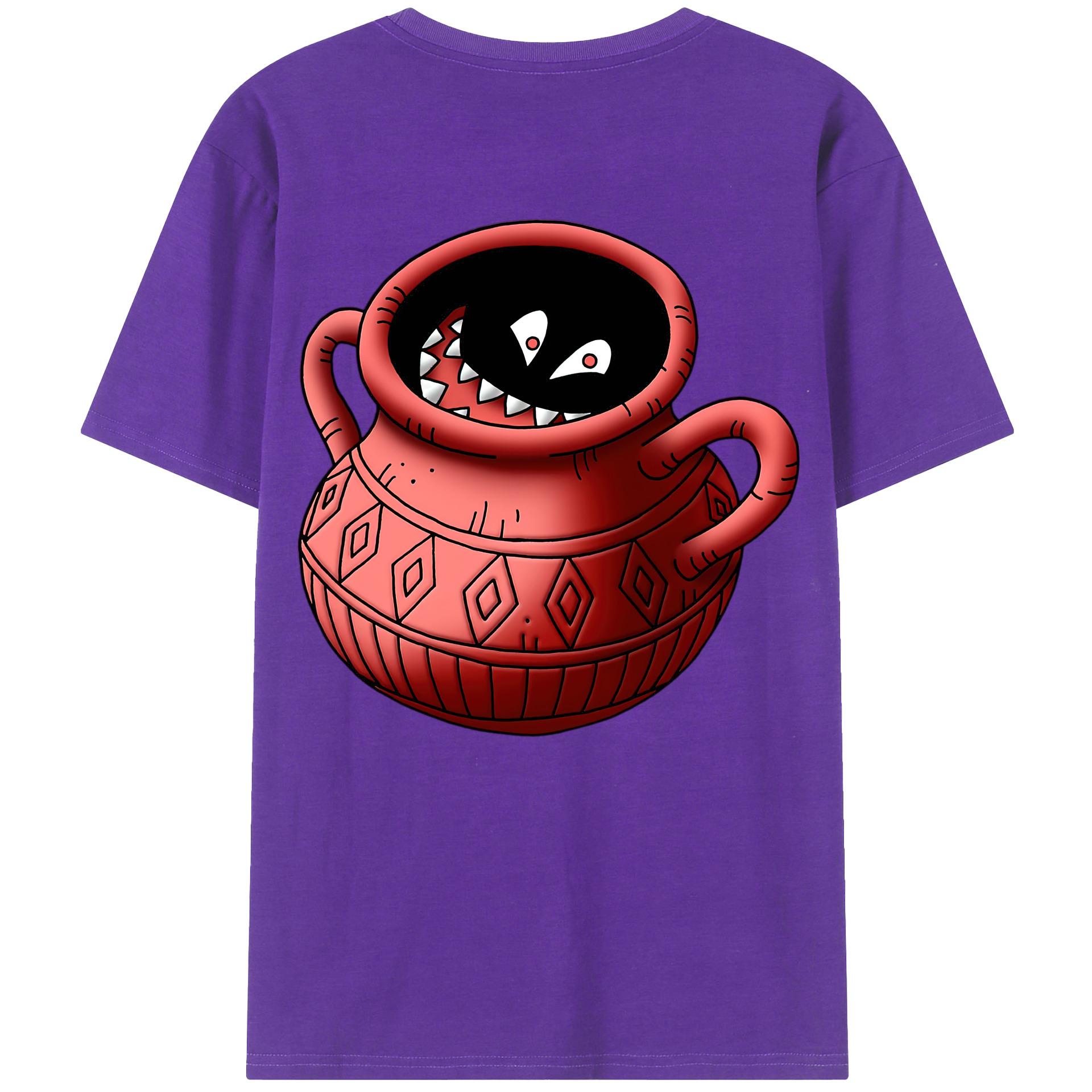 （画像用） ドラゴンクエスト Doragon Kuesuto Dragon Quest 綿100％半袖Tシャツ（背面プリント）
