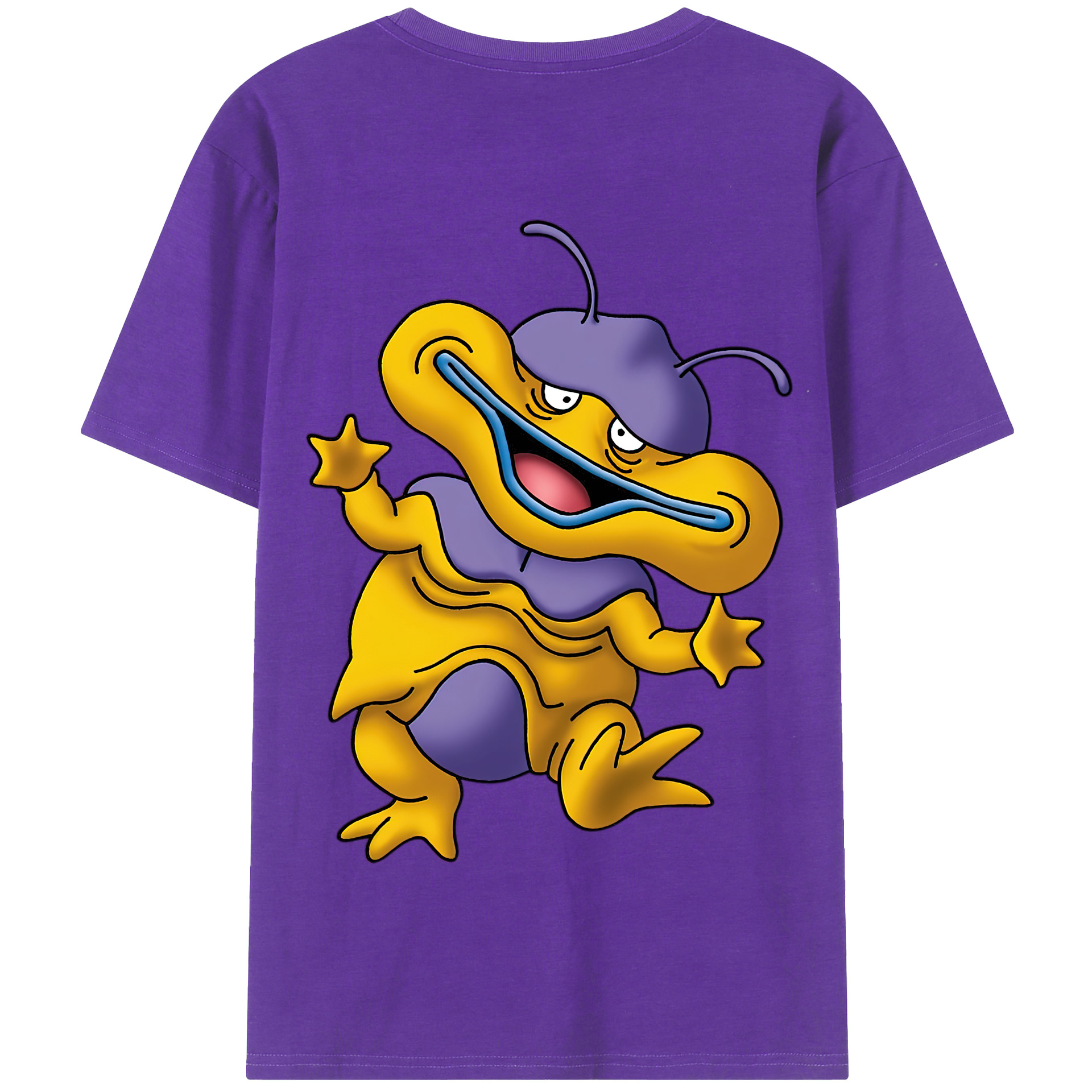 （画像用） ドラゴンクエスト Doragon Kuesuto Dragon Quest 綿100％半袖Tシャツ（背面プリント）