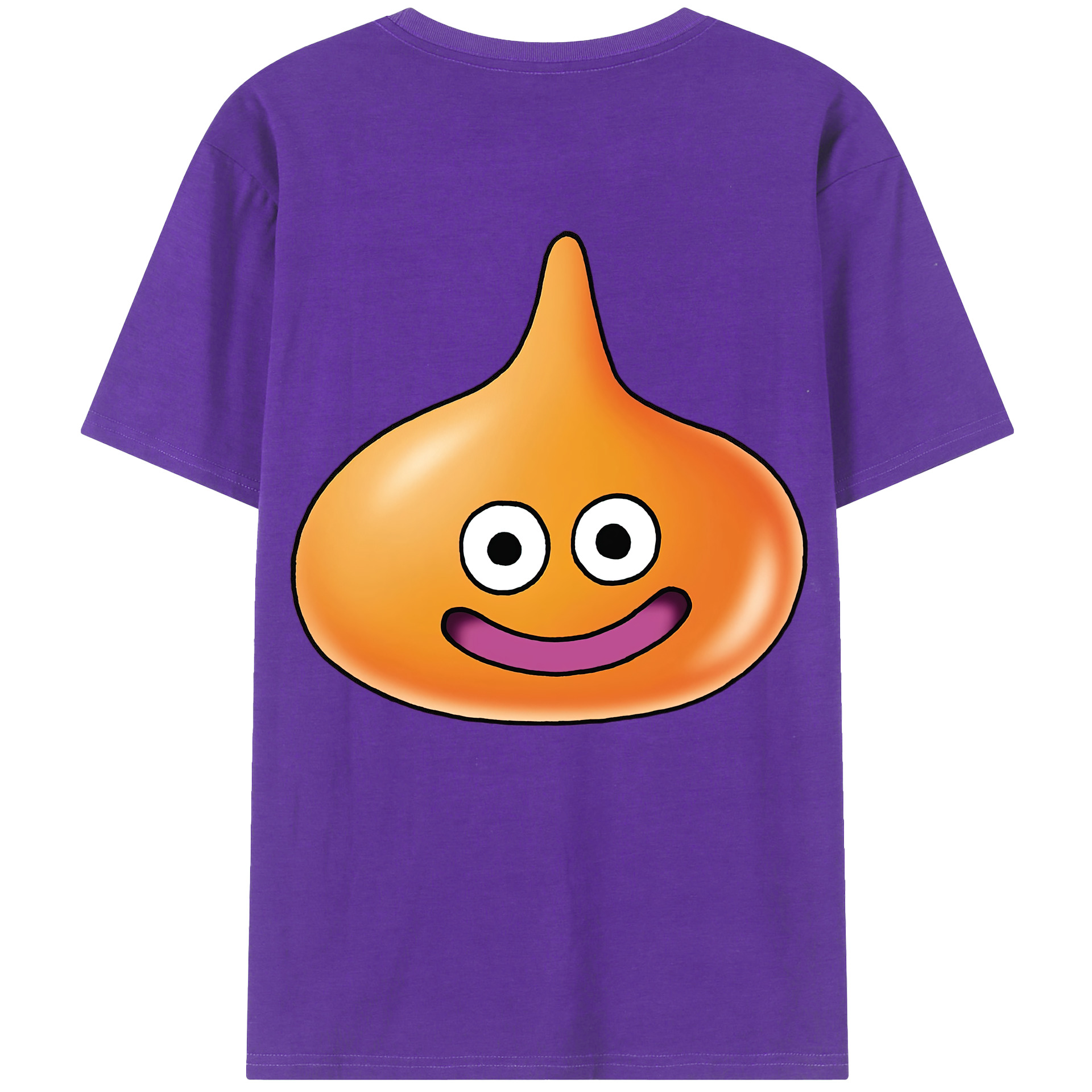 （画像用） ドラゴンクエスト Doragon Kuesuto Dragon Quest 綿100％半袖Tシャツ（背面プリント）