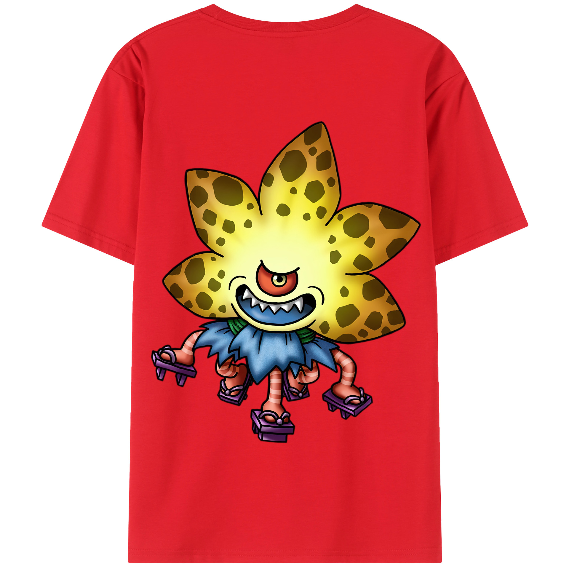 （画像用） ドラゴンクエスト Doragon Kuesuto Dragon Quest 綿100％半袖Tシャツ（背面プリント）