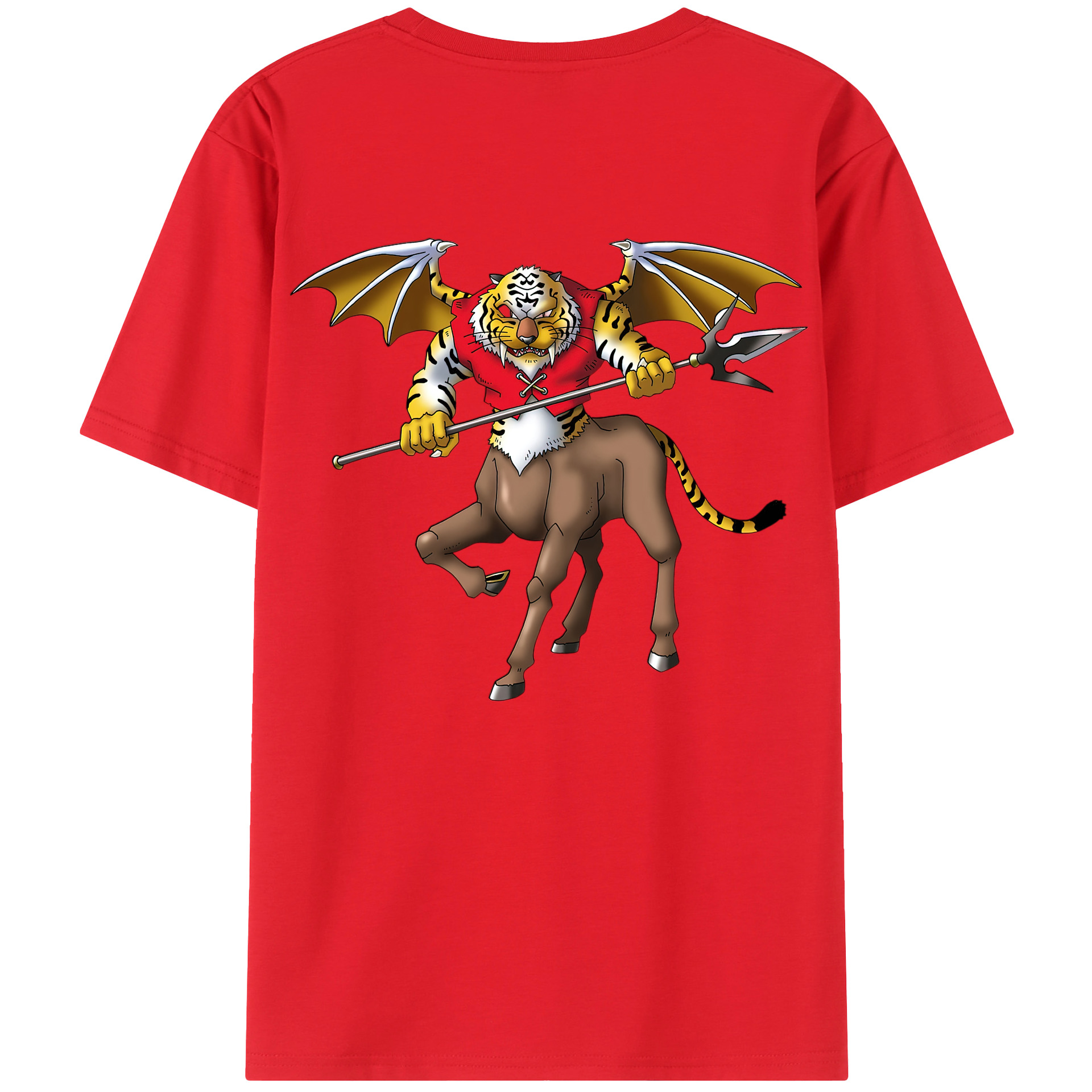 （画像用） ドラゴンクエスト Doragon Kuesuto Dragon Quest 綿100％半袖Tシャツ（背面プリント）