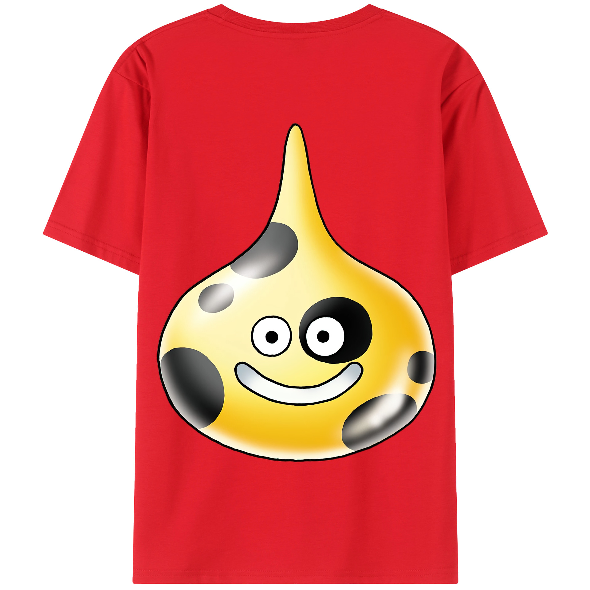 （画像用） ドラゴンクエスト Doragon Kuesuto Dragon Quest 綿100％半袖Tシャツ（背面プリント）