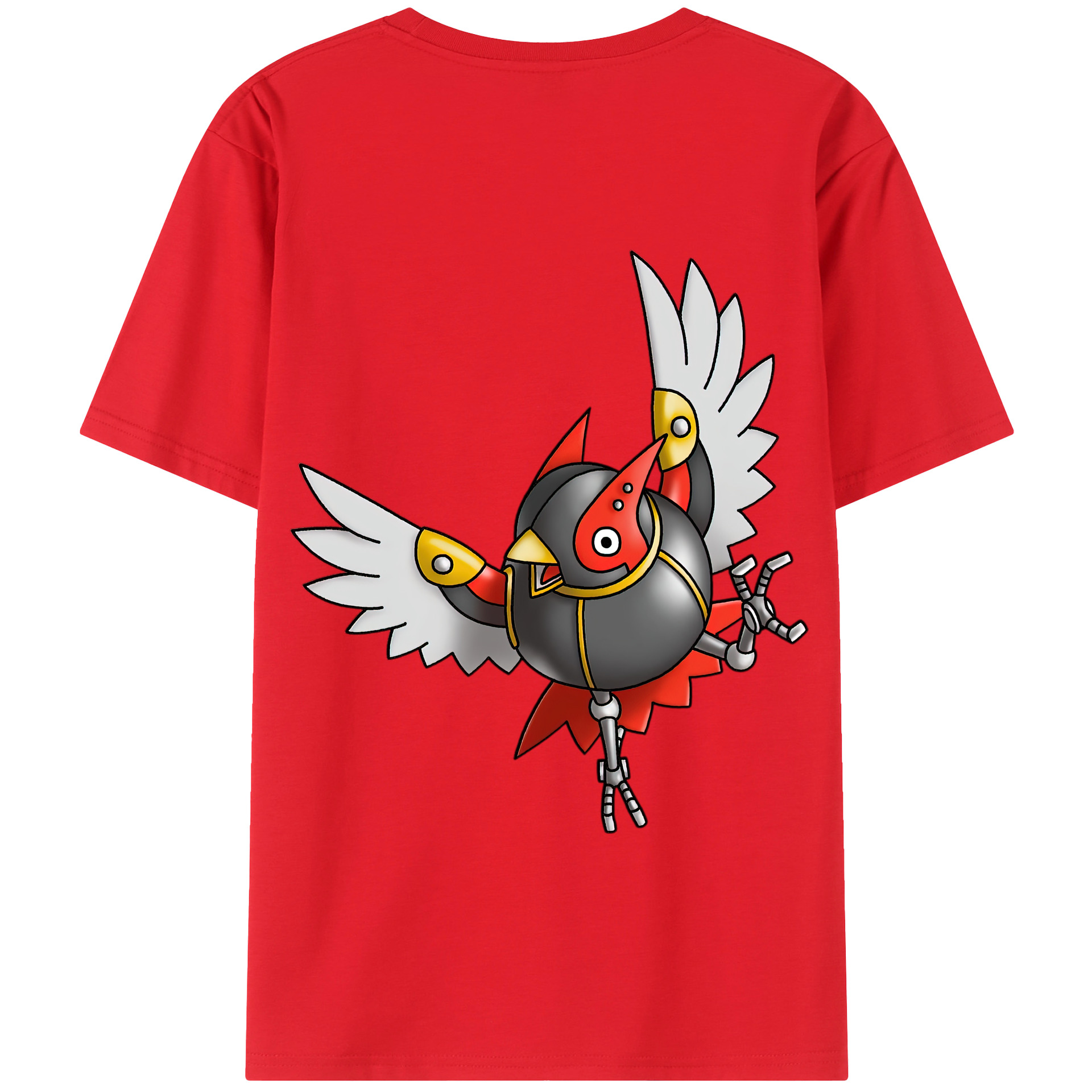 （画像用） ドラゴンクエスト Doragon Kuesuto Dragon Quest 綿100％半袖Tシャツ（背面プリント）
