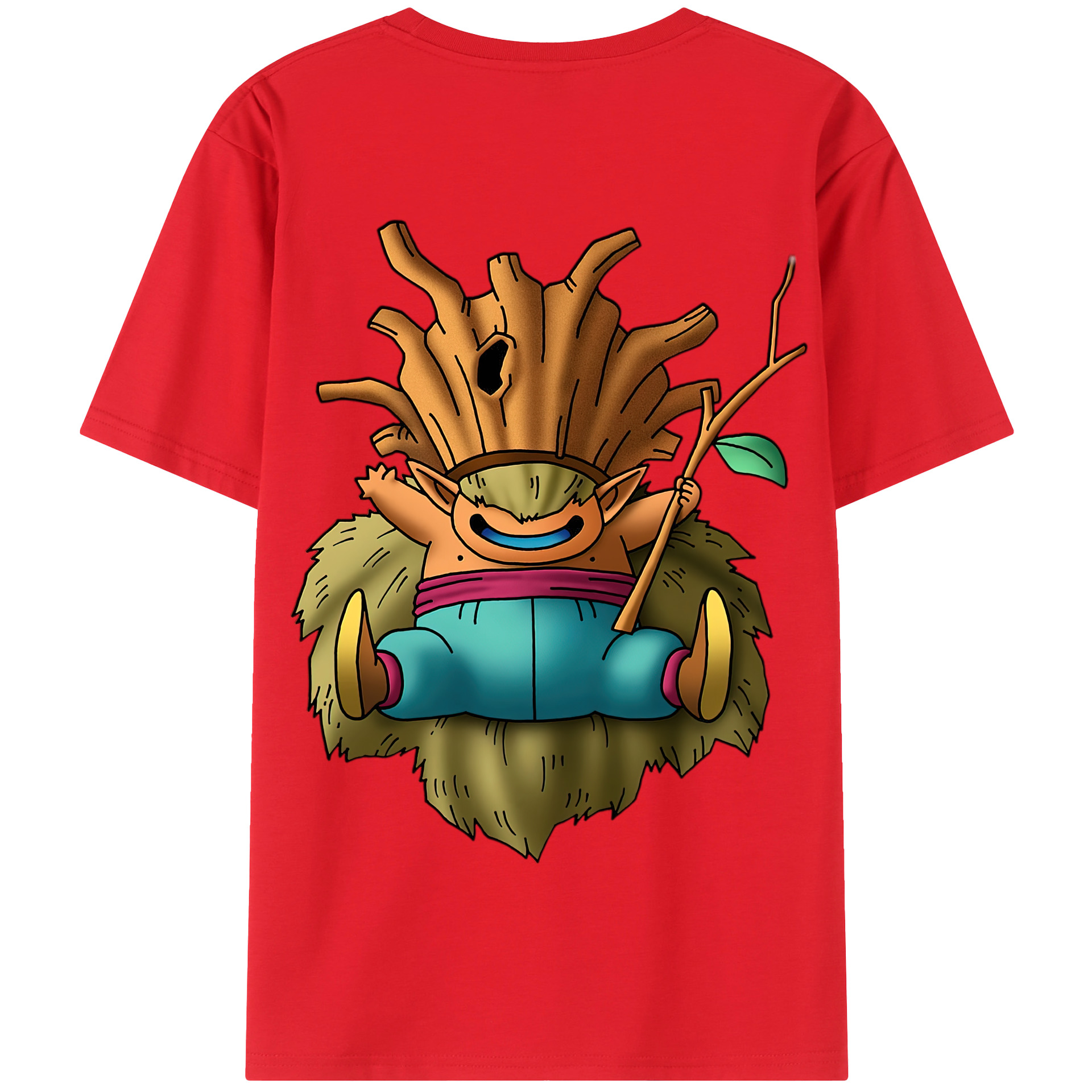（画像用） ドラゴンクエスト Doragon Kuesuto Dragon Quest 綿100％半袖Tシャツ（背面プリント）