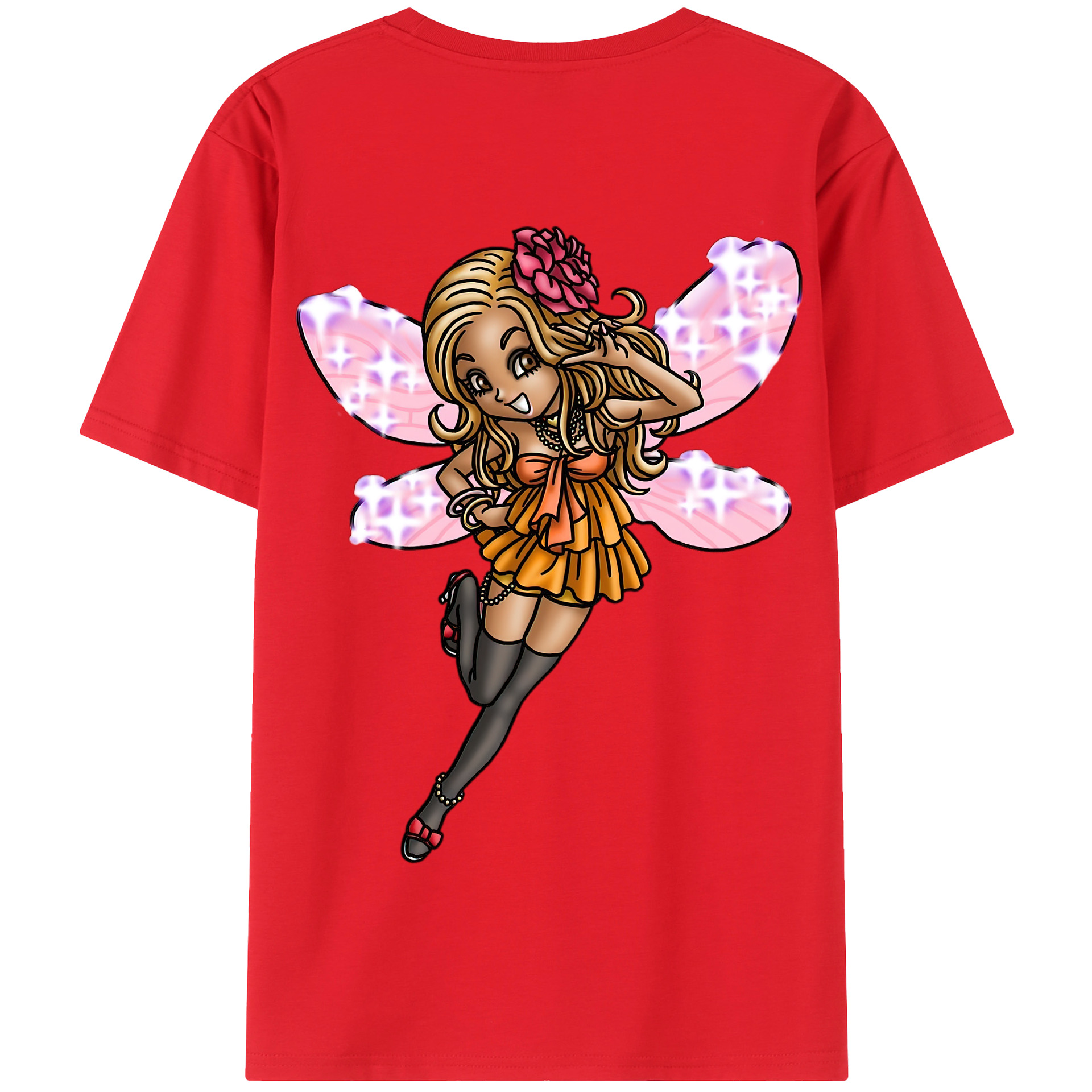 （画像用） ドラゴンクエスト Doragon Kuesuto Dragon Quest 綿100％半袖Tシャツ（背面プリント）