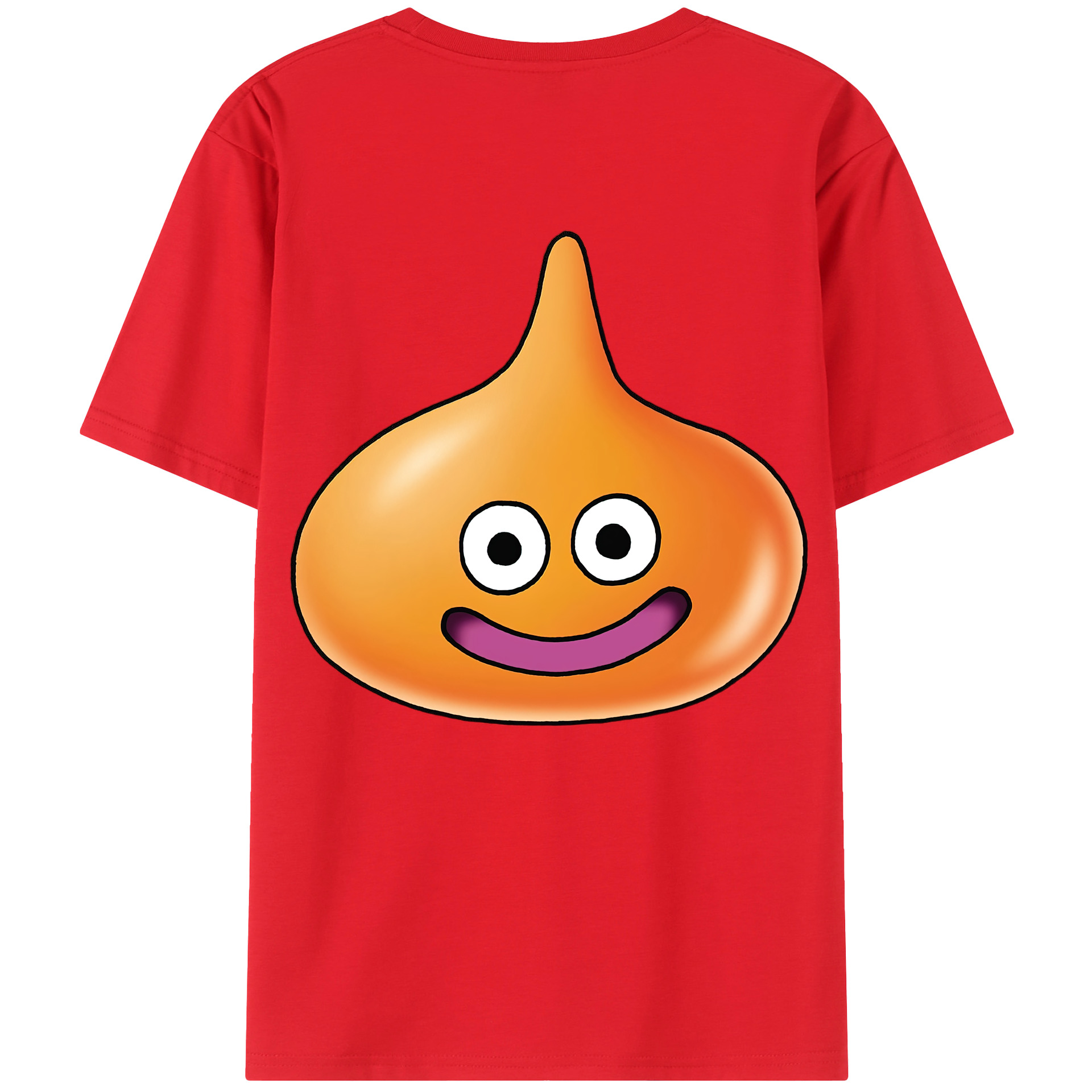 （画像用） ドラゴンクエスト Doragon Kuesuto Dragon Quest 綿100％半袖Tシャツ（背面プリント）