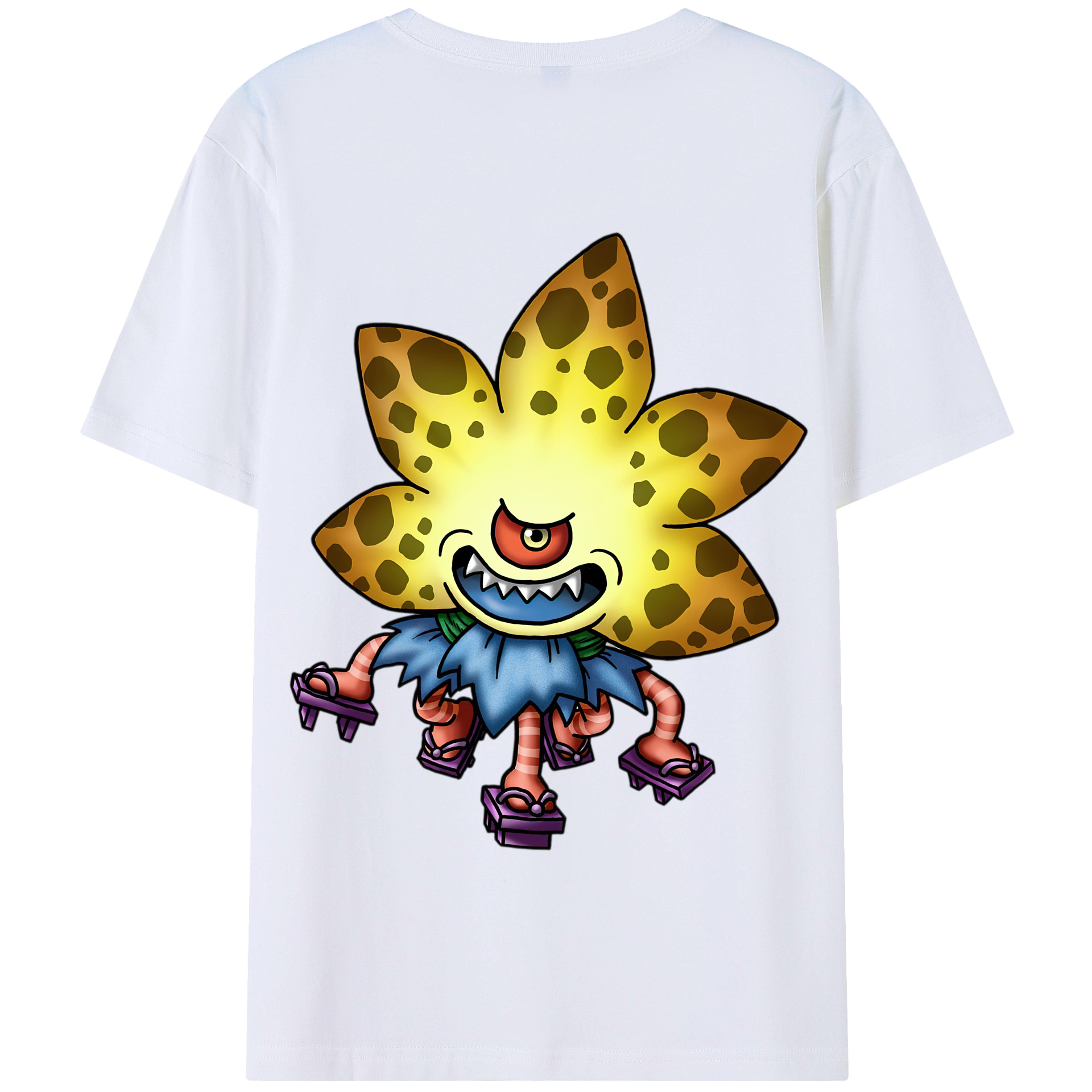 （画像用） ドラゴンクエスト Doragon Kuesuto Dragon Quest 綿100％半袖Tシャツ（背面プリント）