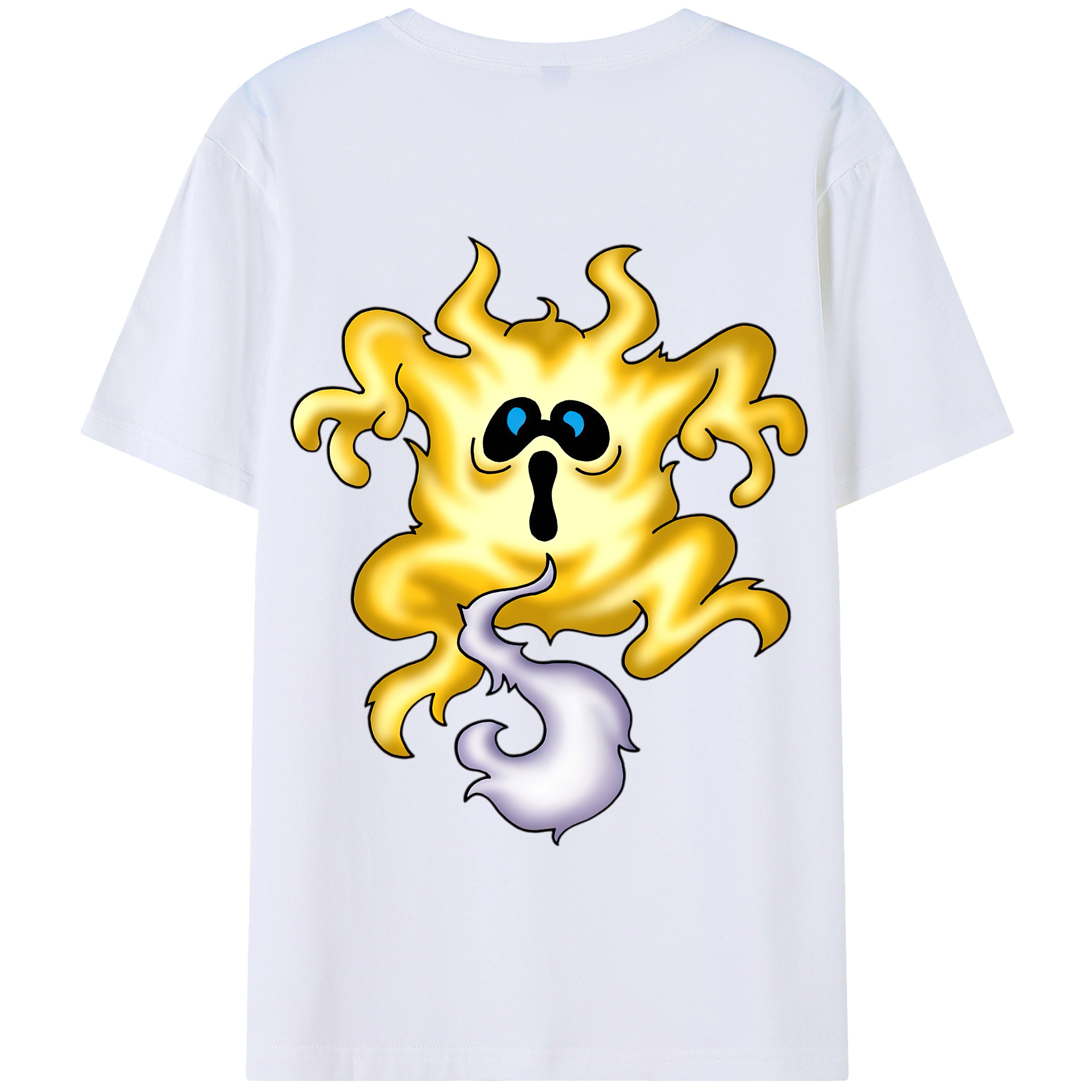 （画像用） ドラゴンクエスト Doragon Kuesuto Dragon Quest 綿100％半袖Tシャツ（背面プリント）