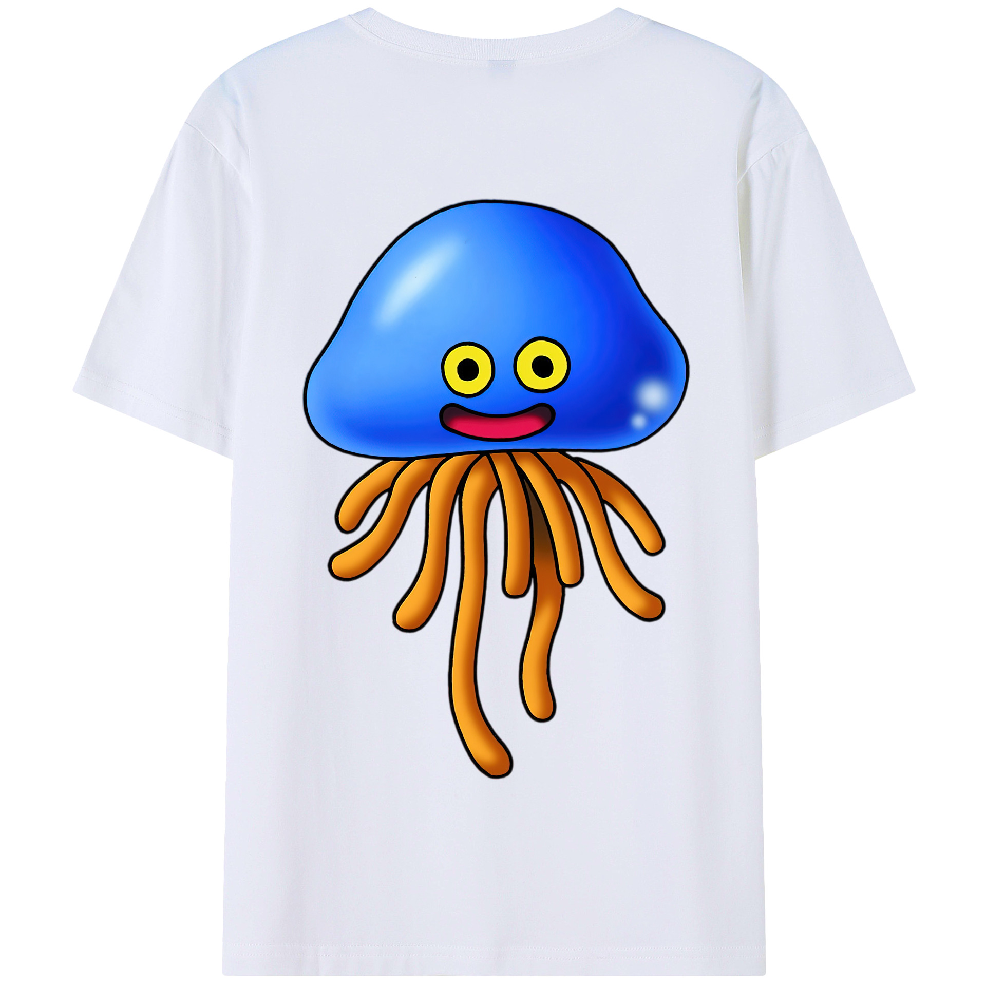 （画像用） ドラゴンクエスト Doragon Kuesuto Dragon Quest 綿100％半袖Tシャツ（背面プリント）