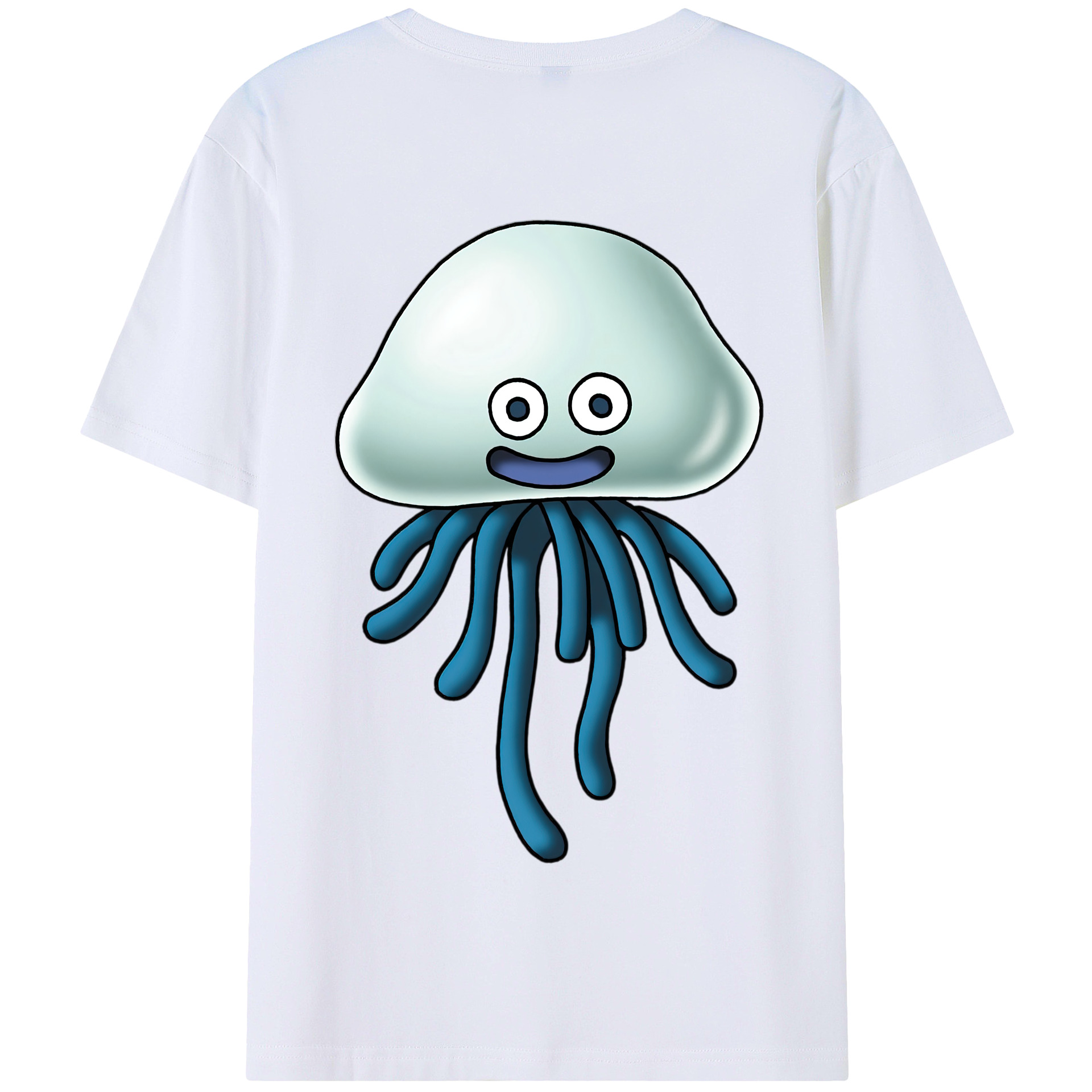 （画像用） ドラゴンクエスト Doragon Kuesuto Dragon Quest 綿100％半袖Tシャツ（背面プリント）