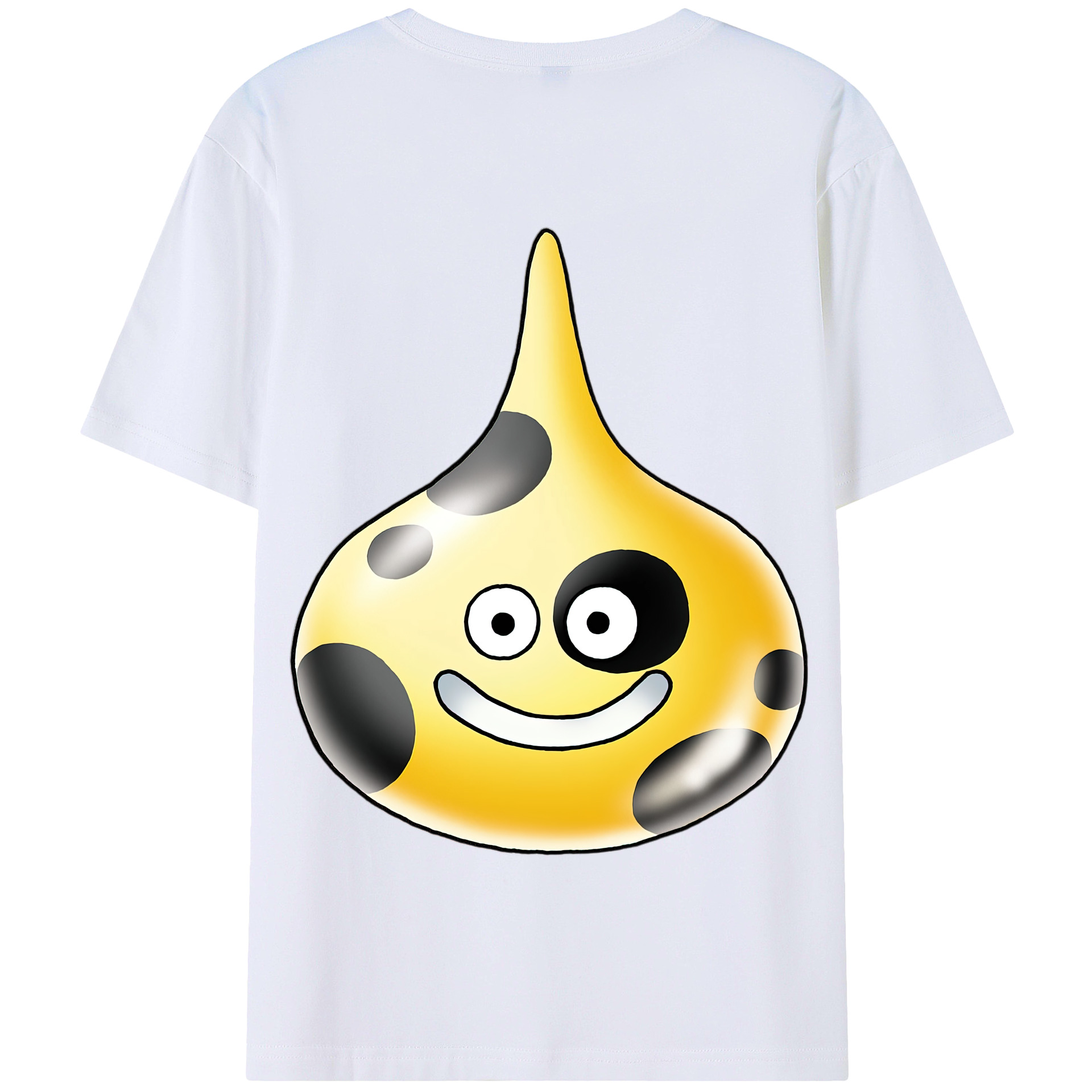 （画像用） ドラゴンクエスト Doragon Kuesuto Dragon Quest 綿100％半袖Tシャツ（背面プリント）