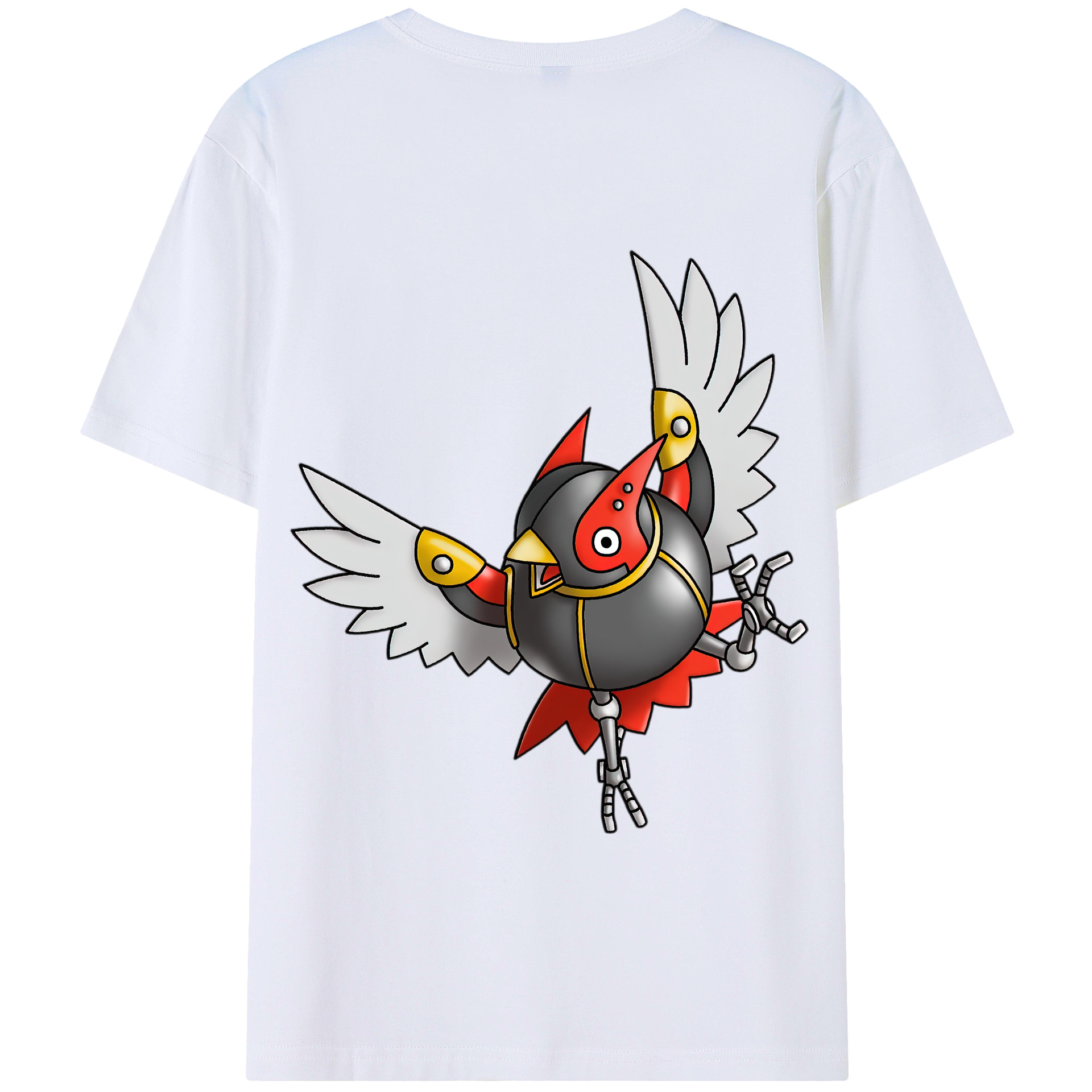 （画像用） ドラゴンクエスト Doragon Kuesuto Dragon Quest 綿100％半袖Tシャツ（背面プリント）