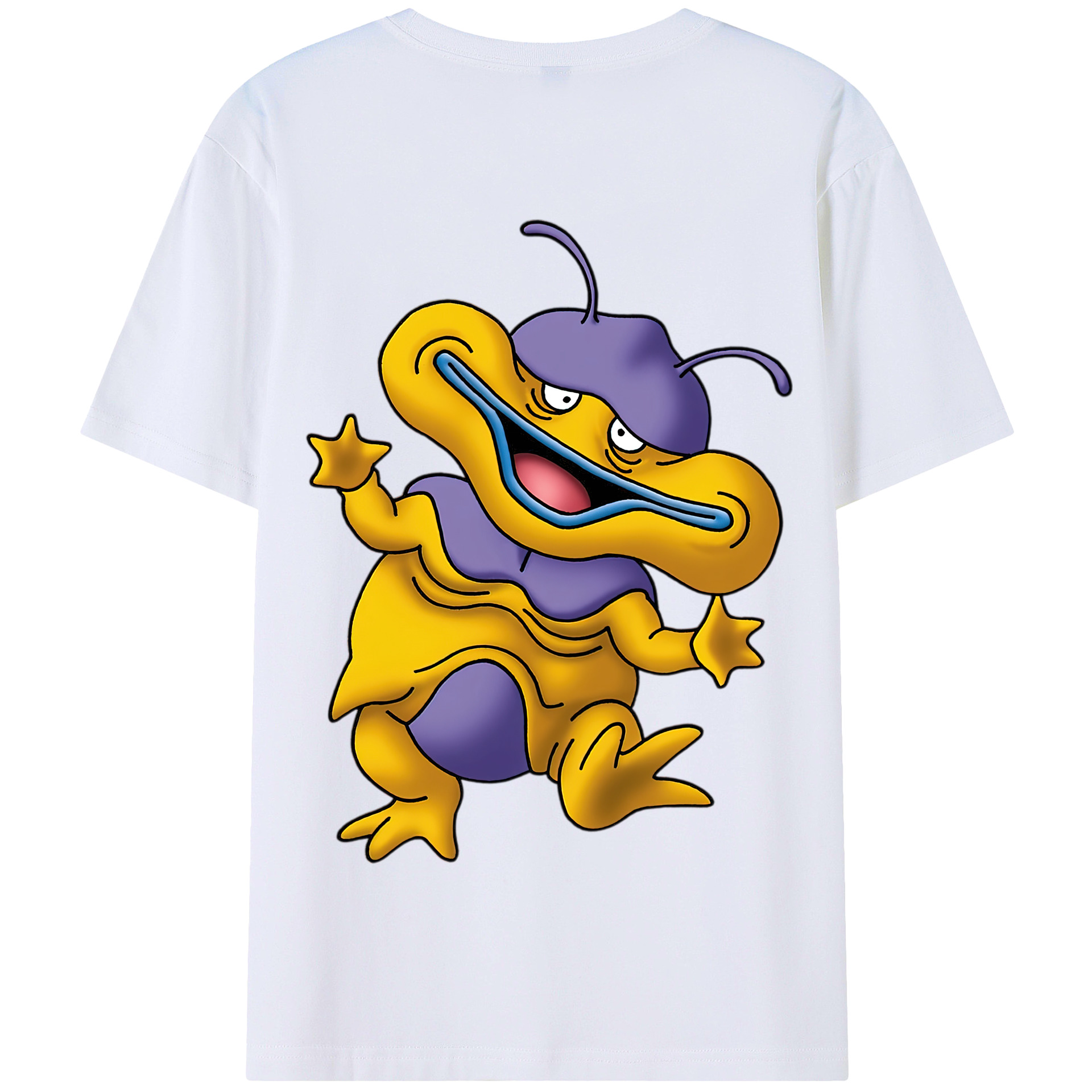 （画像用） ドラゴンクエスト Doragon Kuesuto Dragon Quest 綿100％半袖Tシャツ（背面プリント）