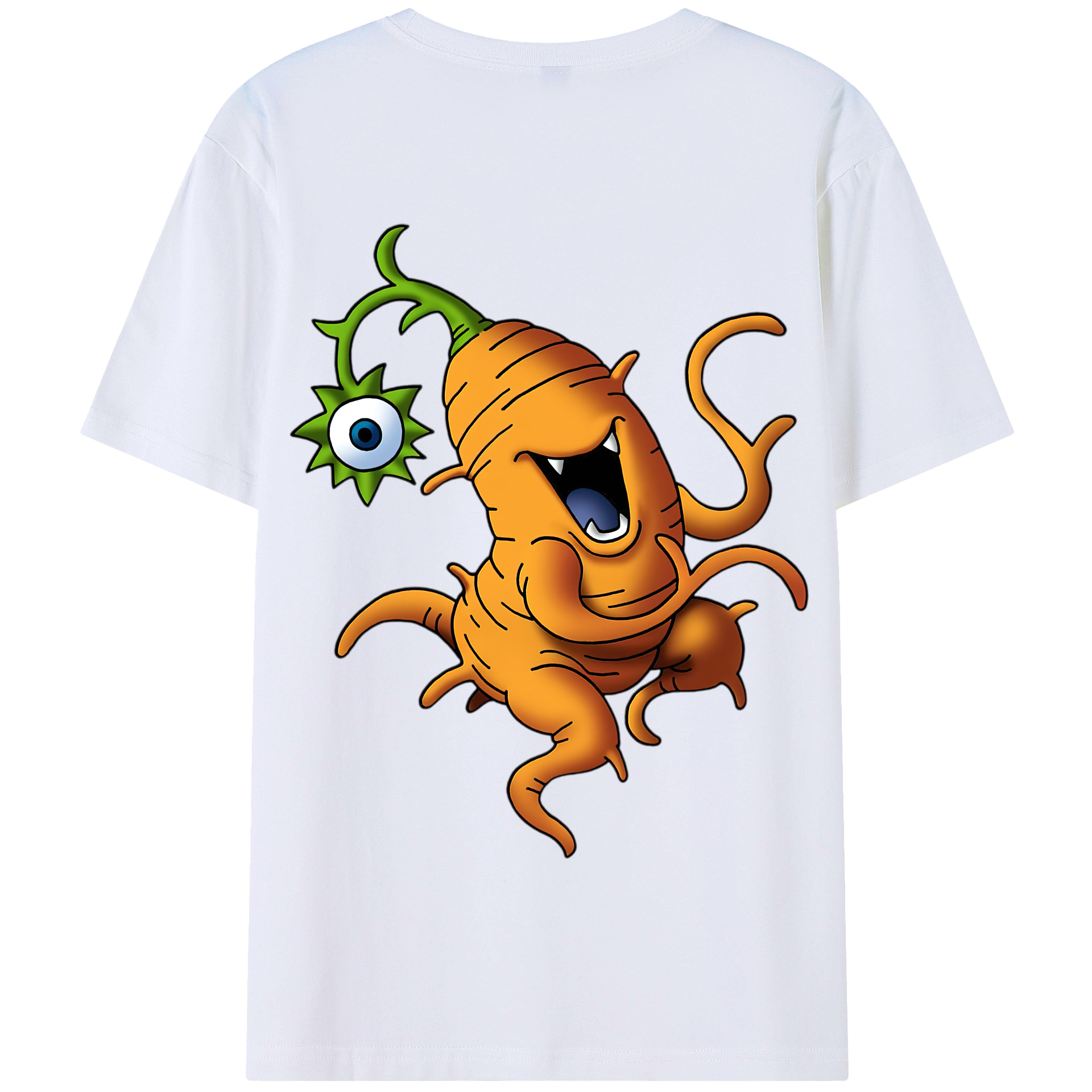 （画像用） ドラゴンクエスト Doragon Kuesuto Dragon Quest 綿100％半袖Tシャツ（背面プリント）