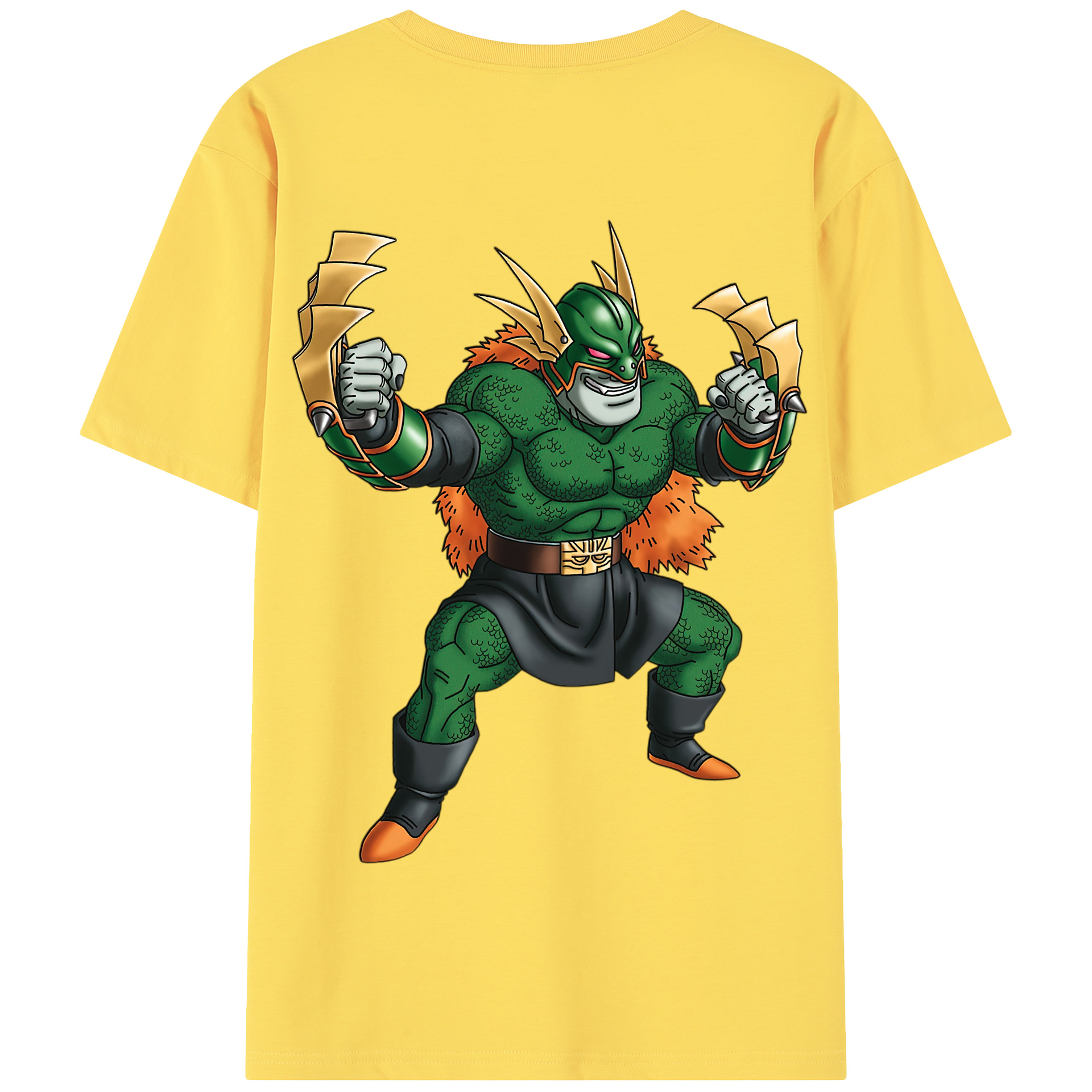 （画像用） ドラゴンクエスト Doragon Kuesuto Dragon Quest 綿100％半袖Tシャツ（背面プリント）