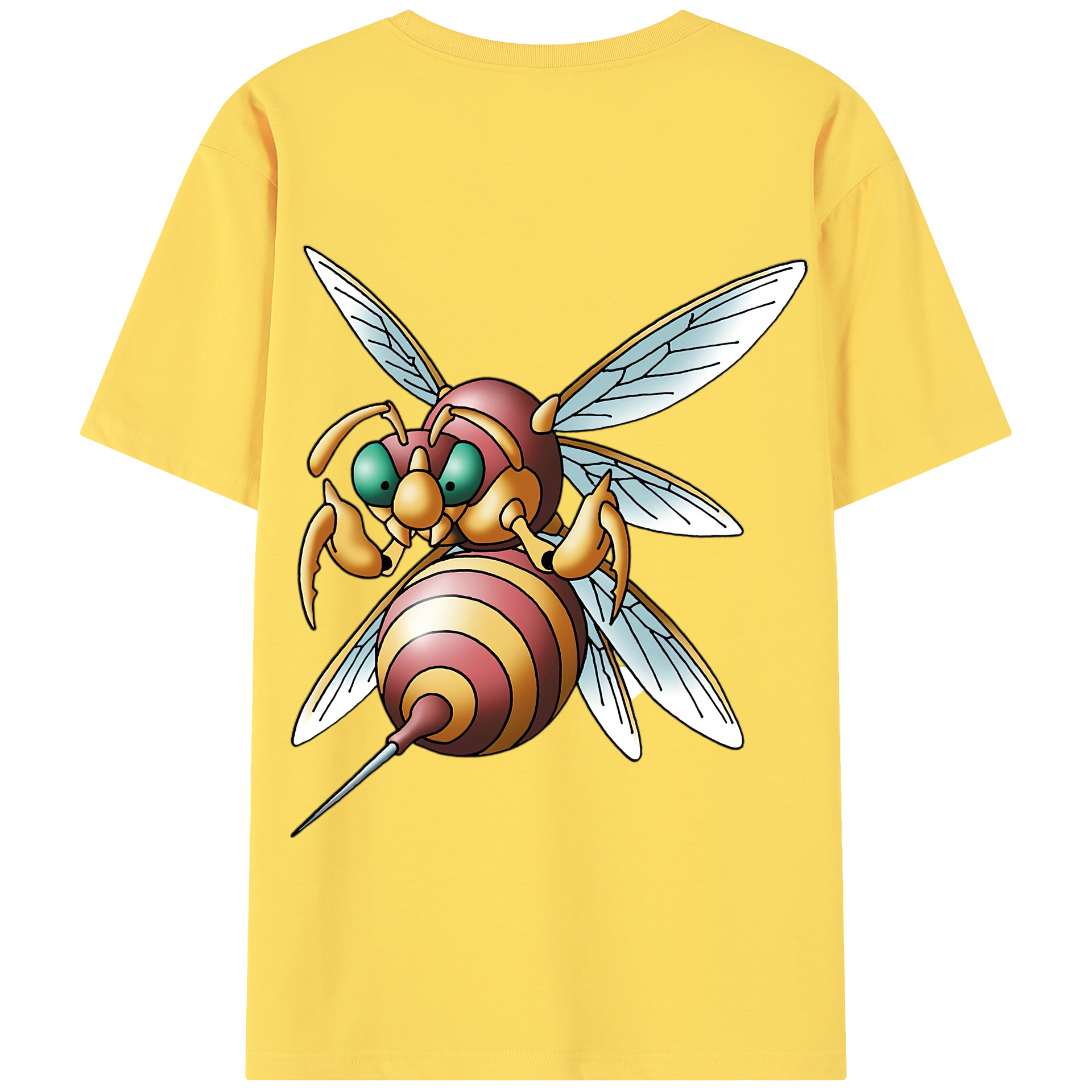 （画像用） ドラゴンクエスト Doragon Kuesuto Dragon Quest 綿100％半袖Tシャツ（背面プリント）