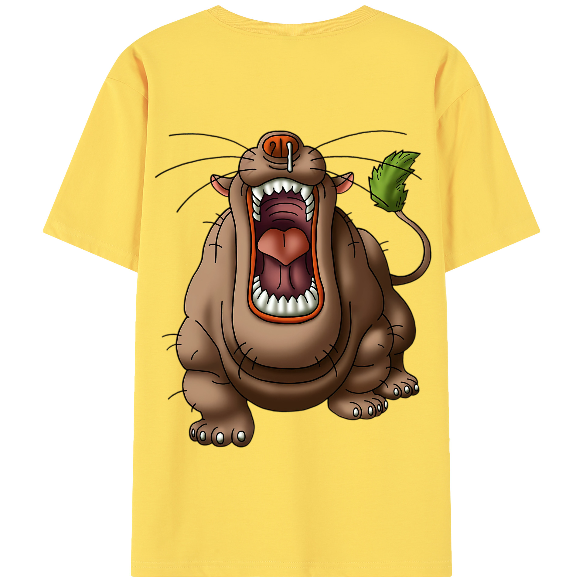 （画像用） ドラゴンクエスト Doragon Kuesuto Dragon Quest 綿100％半袖Tシャツ（背面プリント）