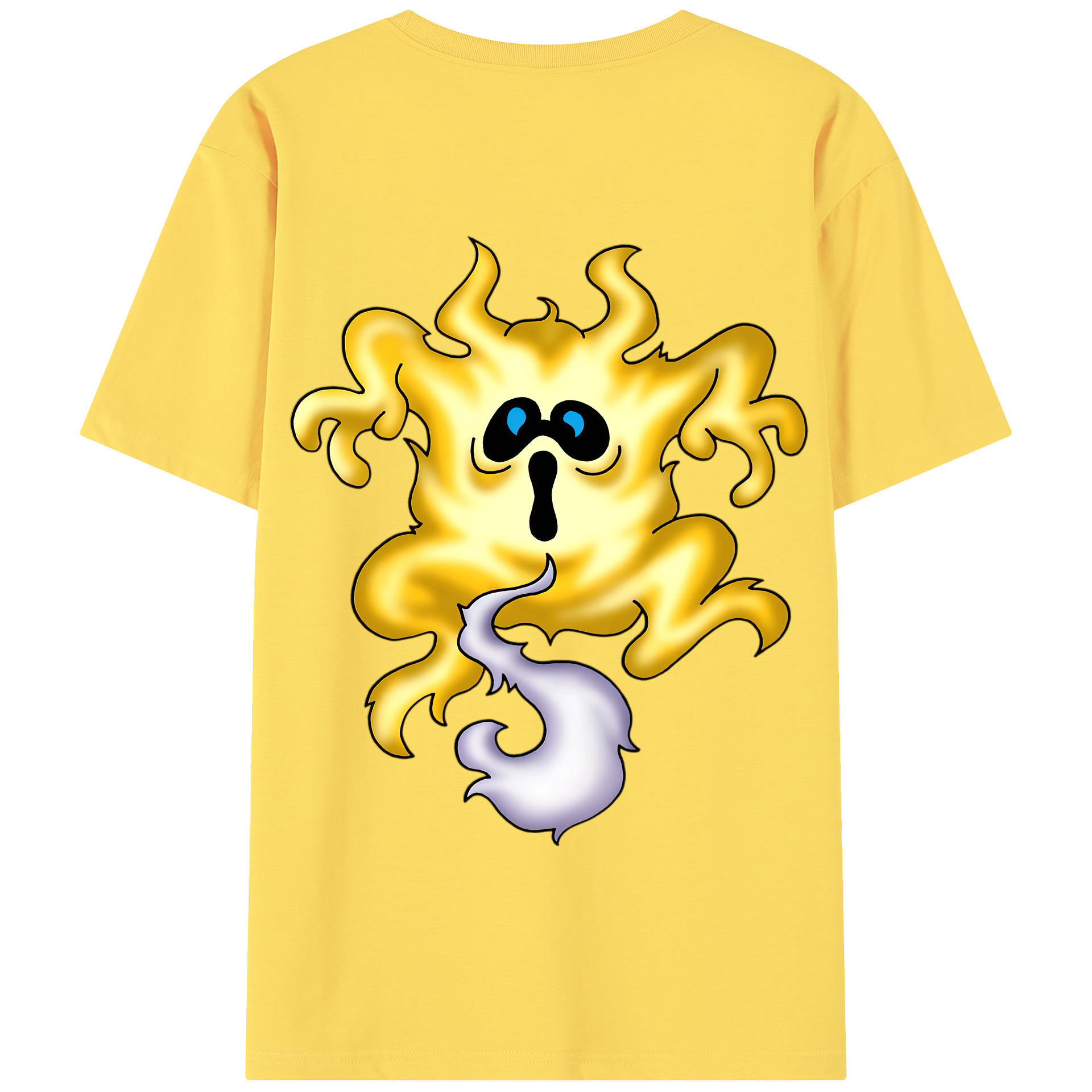 （画像用） ドラゴンクエスト Doragon Kuesuto Dragon Quest 綿100％半袖Tシャツ（背面プリント）