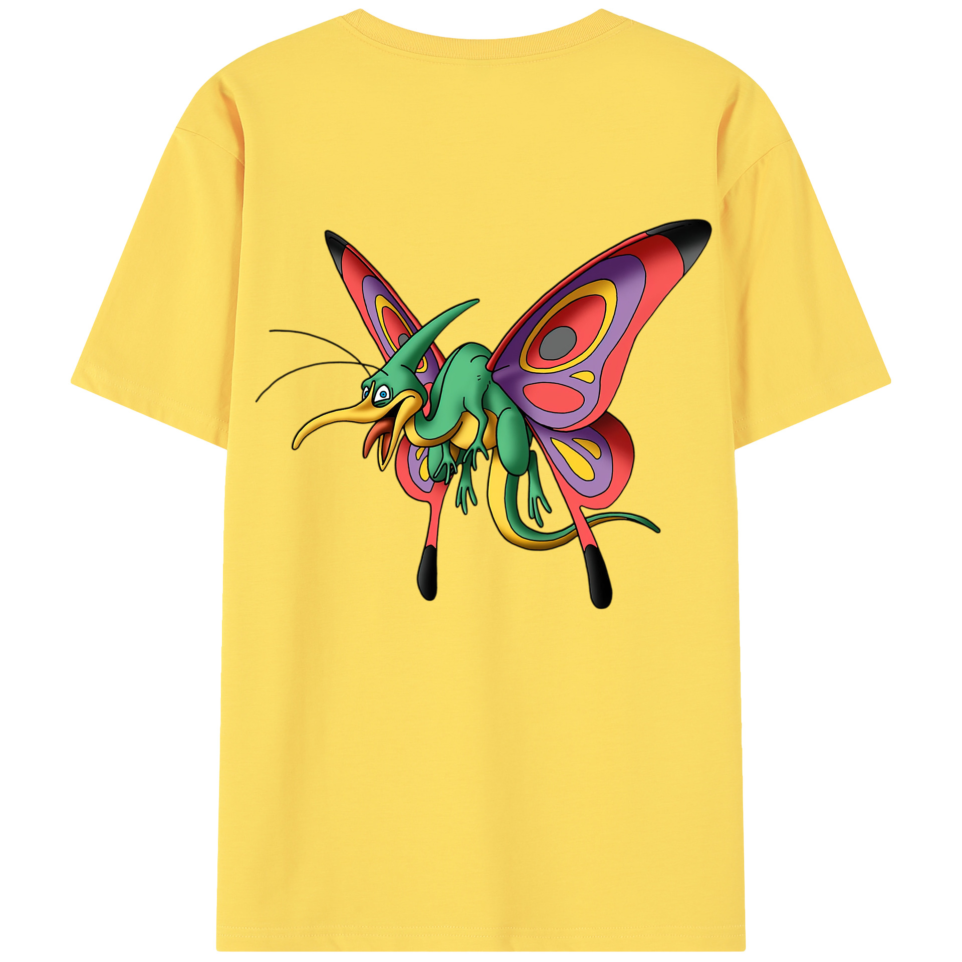 （画像用） ドラゴンクエスト Doragon Kuesuto Dragon Quest 綿100％半袖Tシャツ（背面プリント）