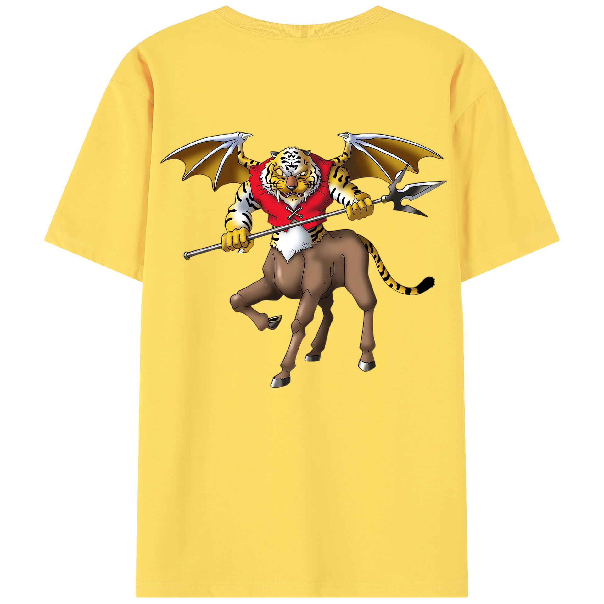 （画像用） ドラゴンクエスト Doragon Kuesuto Dragon Quest 綿100％半袖Tシャツ（背面プリント）