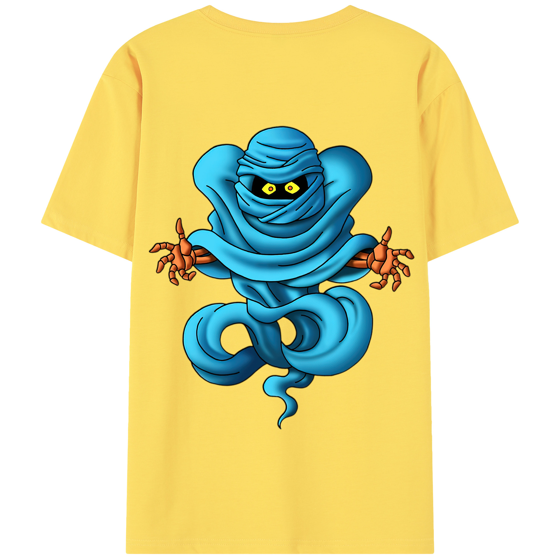 （画像用） ドラゴンクエスト Doragon Kuesuto Dragon Quest 綿100％半袖Tシャツ（背面プリント）