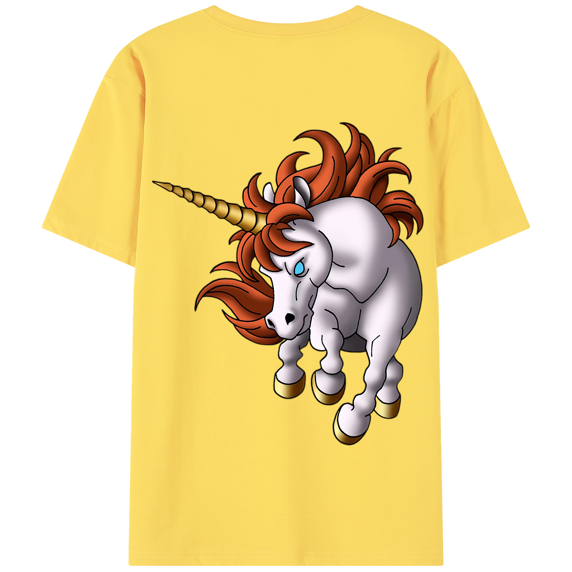（画像用） ドラゴンクエスト Doragon Kuesuto Dragon Quest 綿100％半袖Tシャツ（背面プリント）