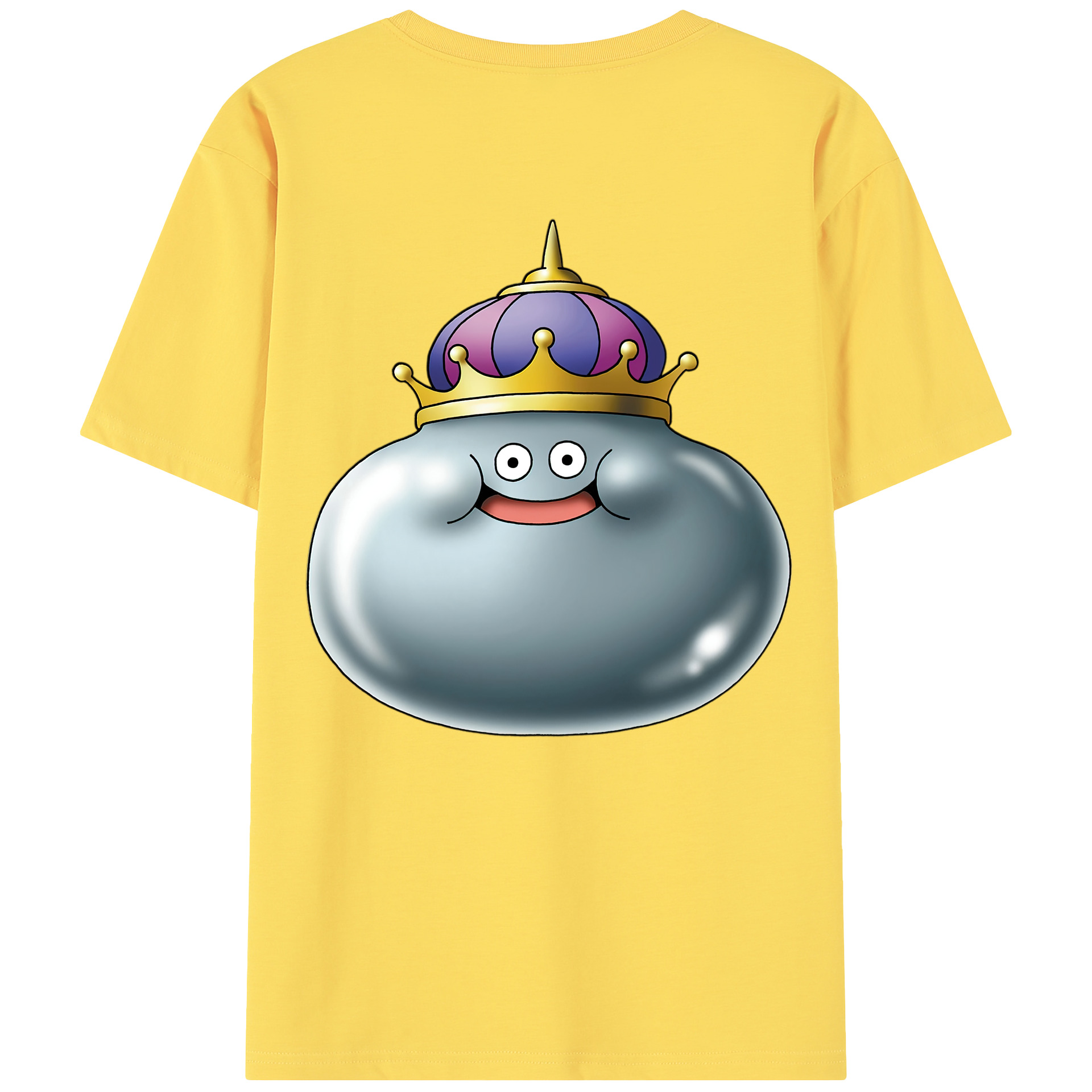 （画像用） ドラゴンクエスト Doragon Kuesuto Dragon Quest 綿100％半袖Tシャツ（背面プリント）