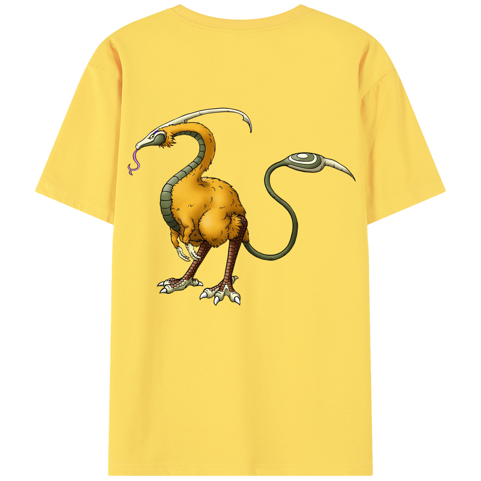 （画像用） ドラゴンクエスト Doragon Kuesuto Dragon Quest 綿100％半袖Tシャツ（背面プリント）