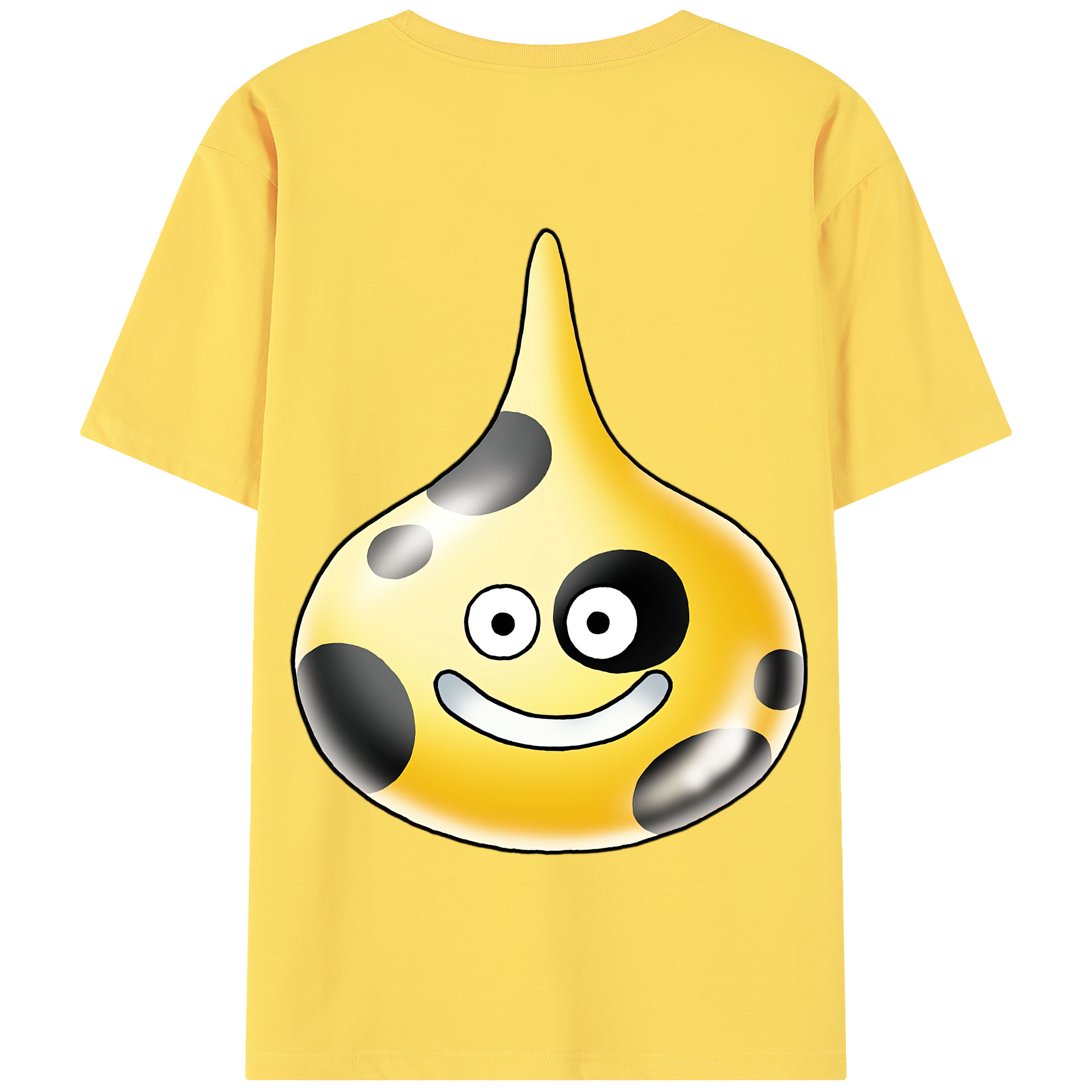 （画像用） ドラゴンクエスト Doragon Kuesuto Dragon Quest 綿100％半袖Tシャツ（背面プリント）