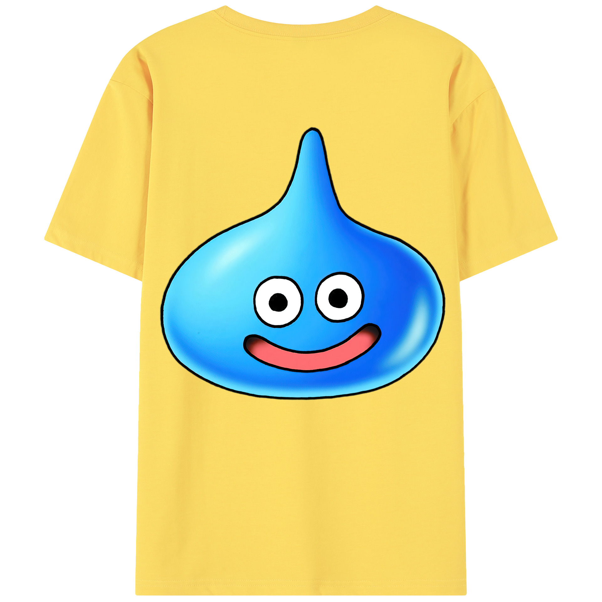 （画像用） ドラゴンクエスト Doragon Kuesuto Dragon Quest 綿100％半袖Tシャツ（背面プリント）