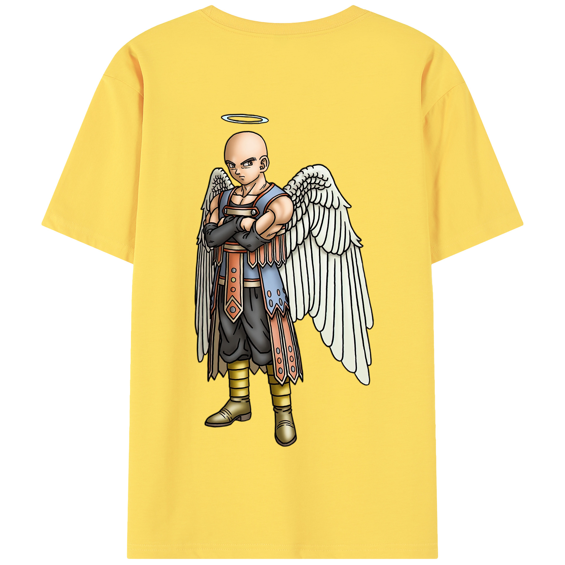 （画像用） ドラゴンクエスト Doragon Kuesuto Dragon Quest 綿100％半袖Tシャツ（背面プリント）