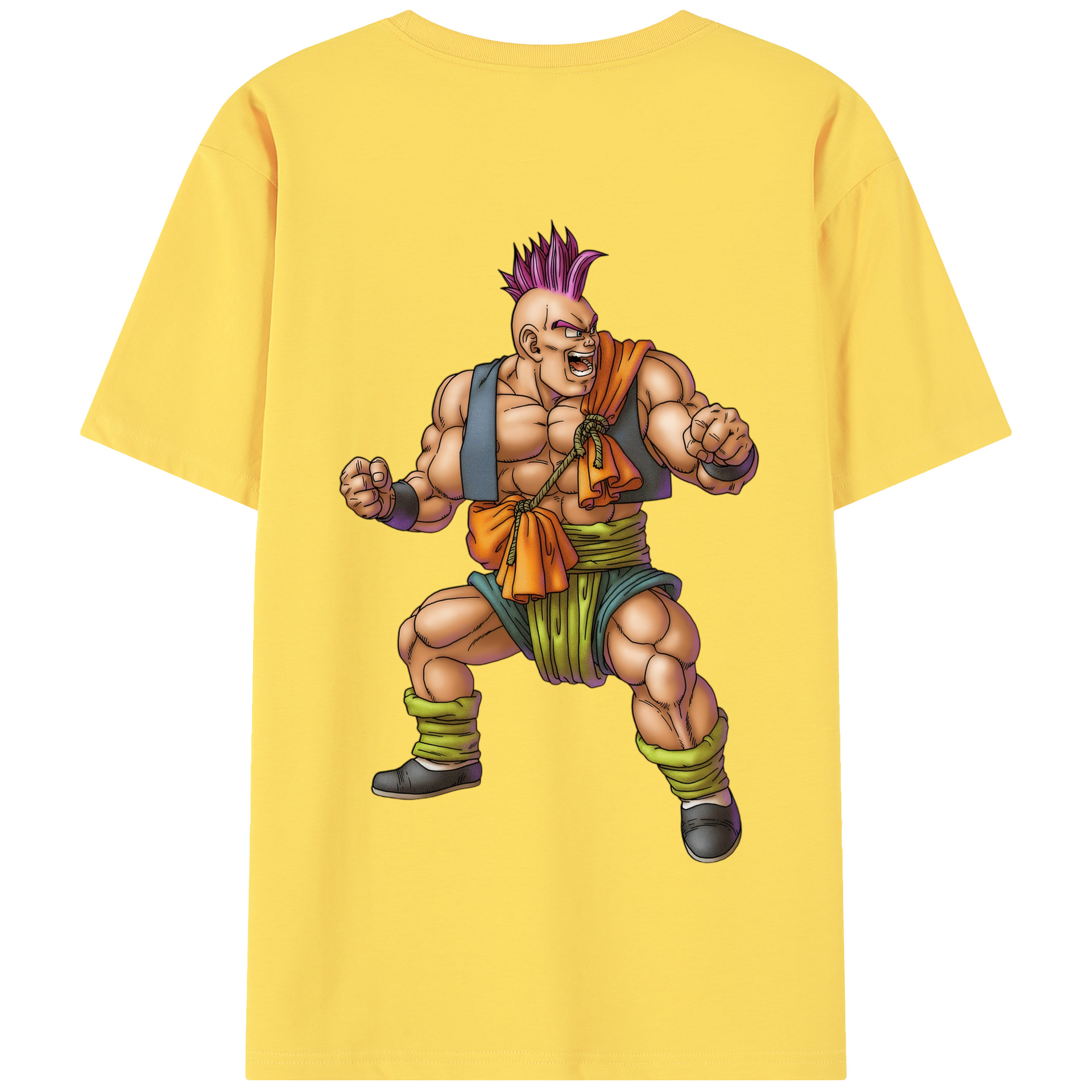 （画像用） ドラゴンクエスト Doragon Kuesuto Dragon Quest 綿100％半袖Tシャツ（背面プリント）