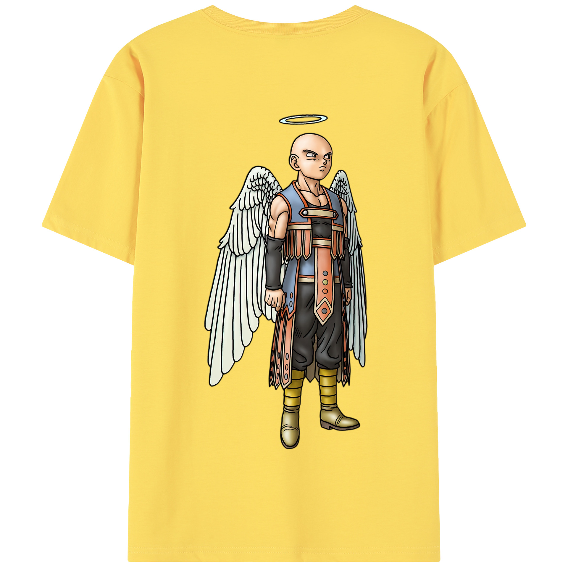 （画像用） ドラゴンクエスト Doragon Kuesuto Dragon Quest 綿100％半袖Tシャツ（背面プリント）